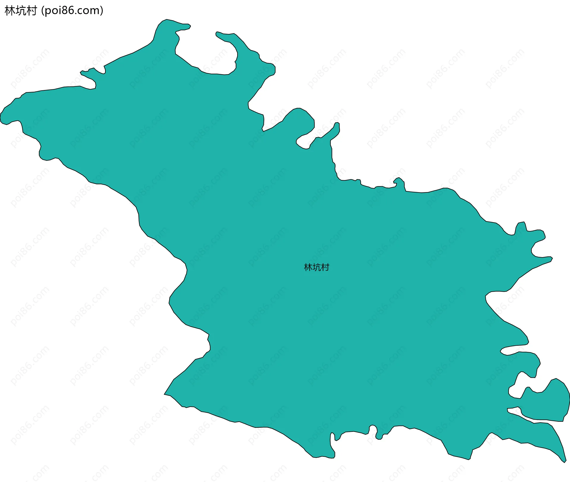林坑村边界地图