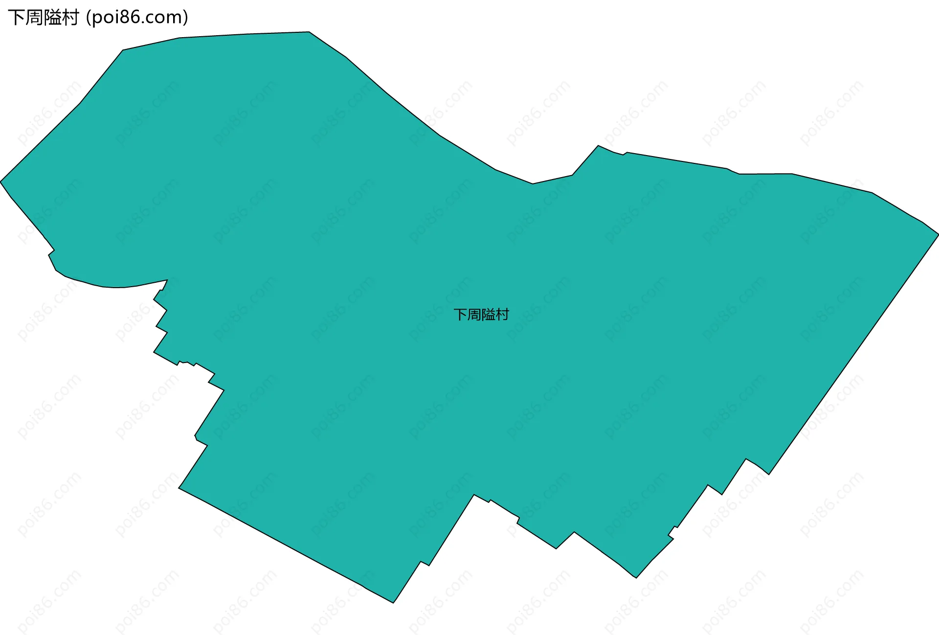 下周隘村边界地图