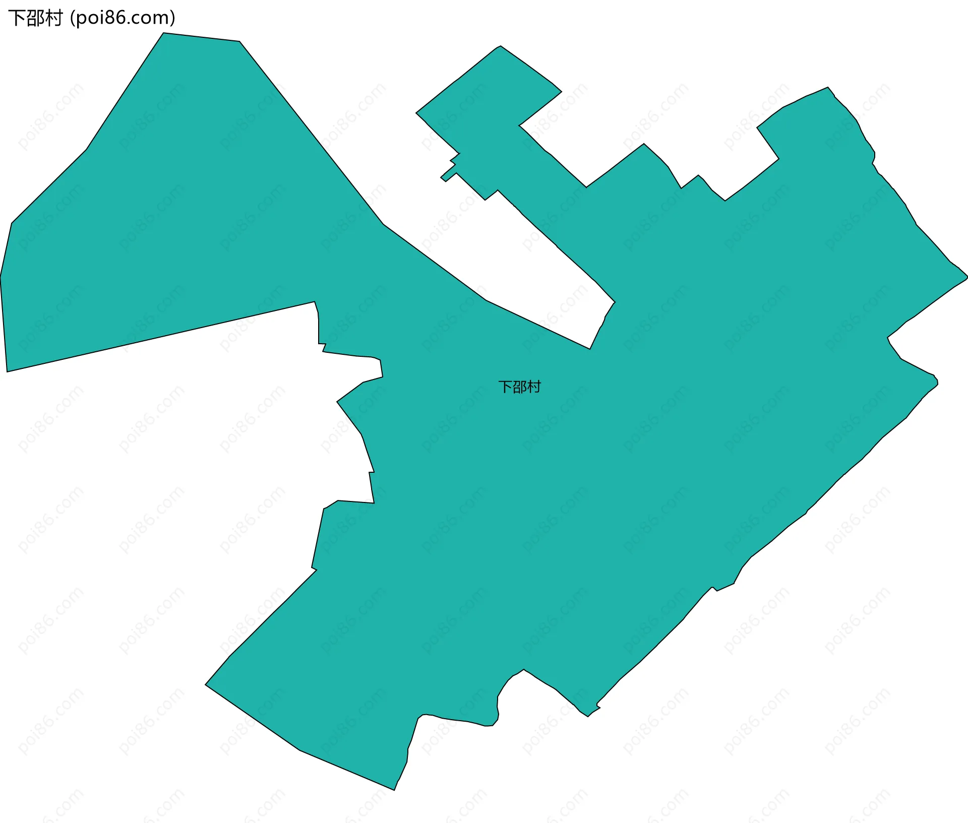 下邵村边界地图