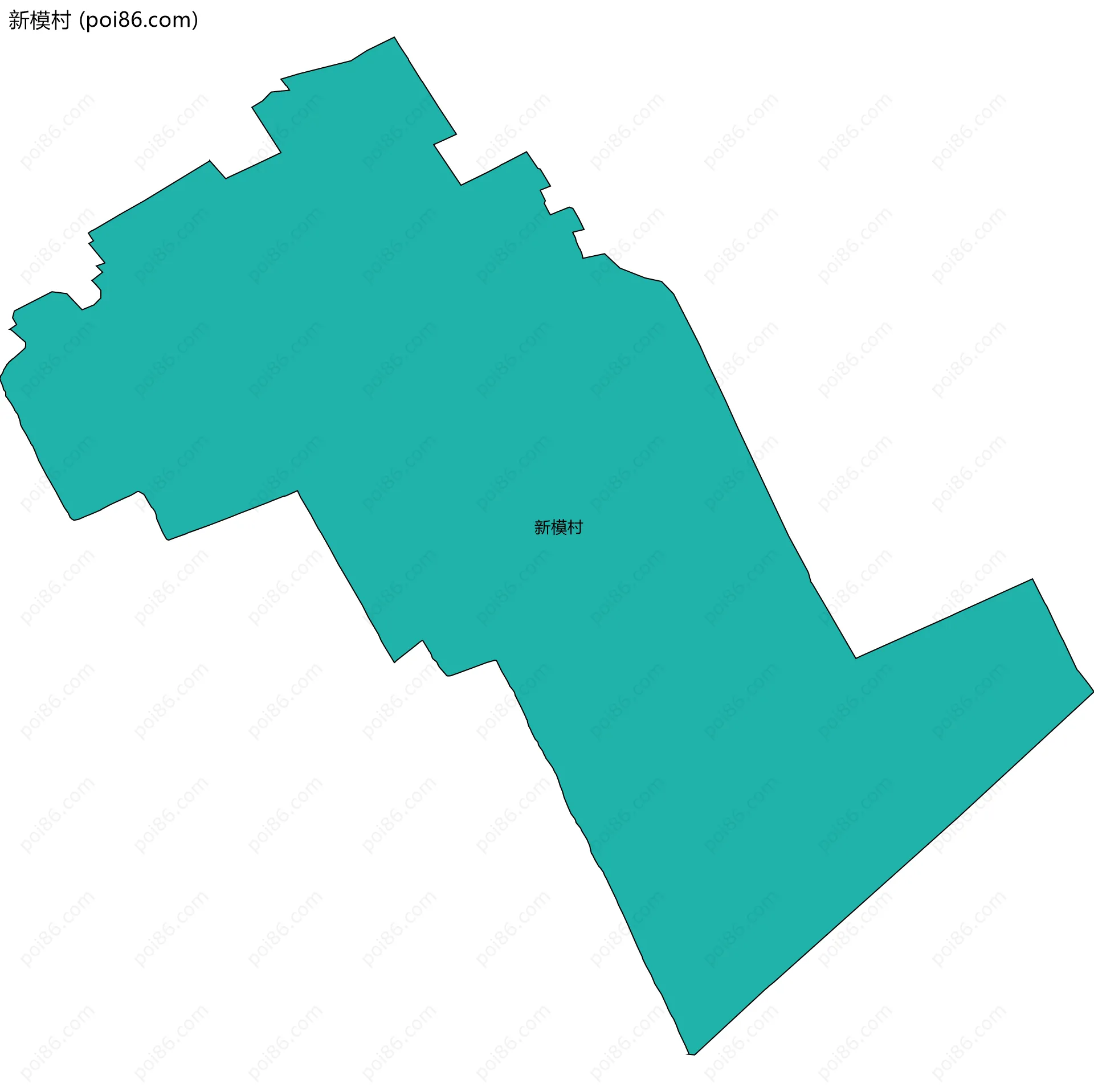 新模村边界地图