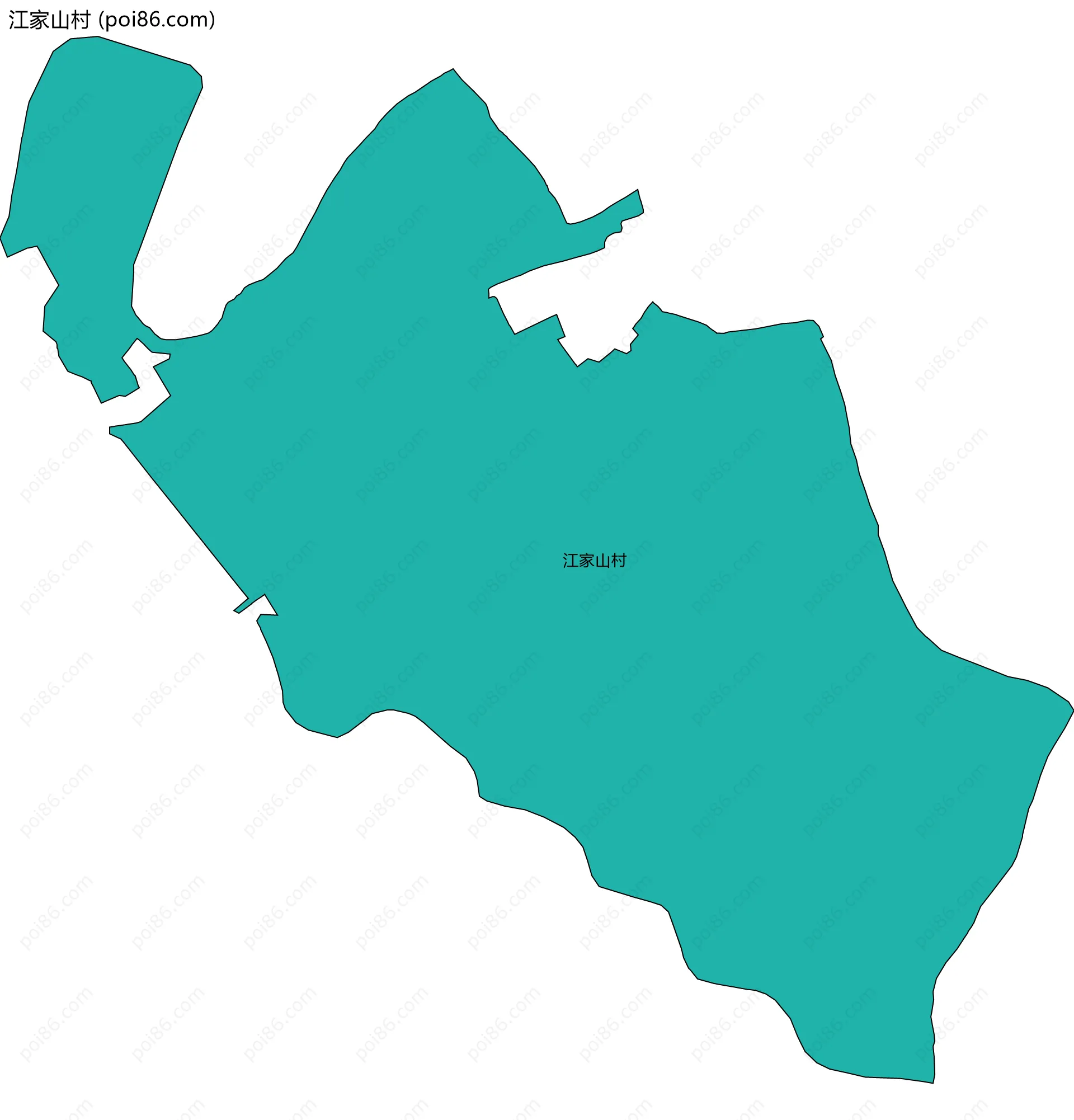 江家山村边界地图