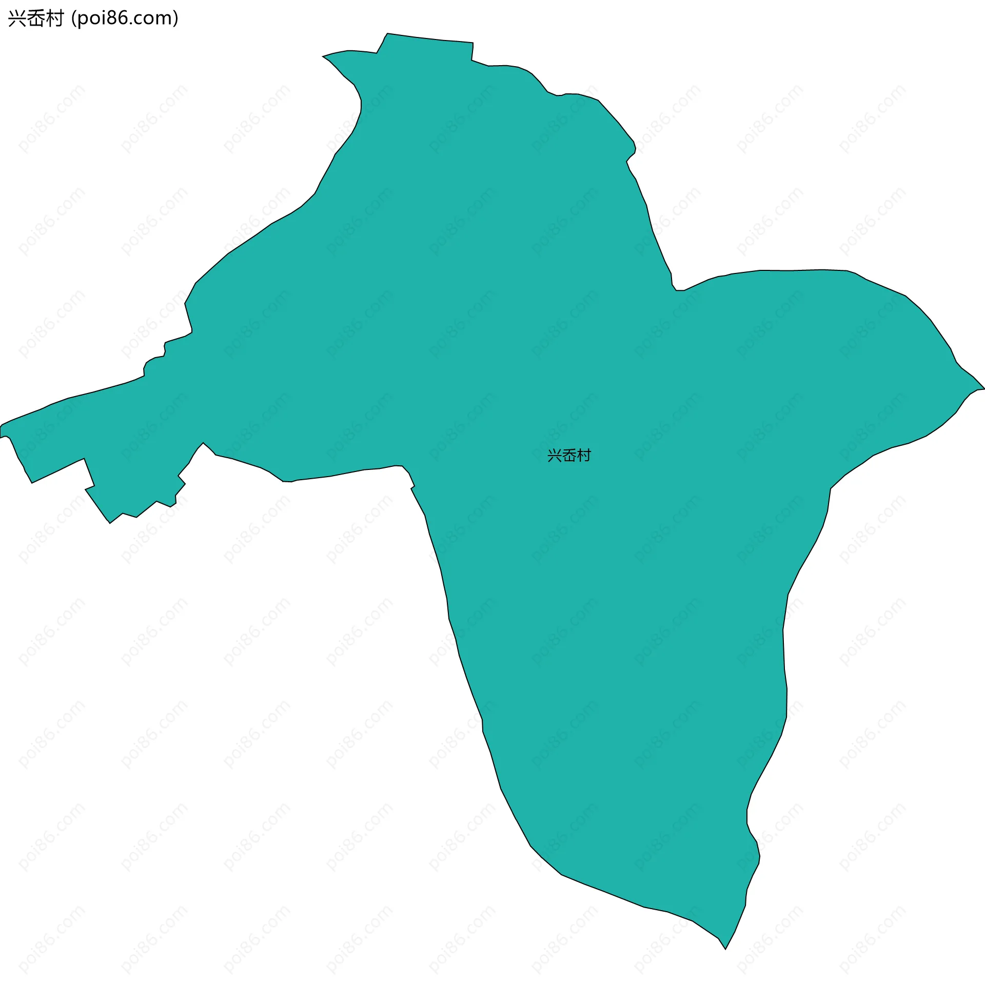 兴岙村边界地图