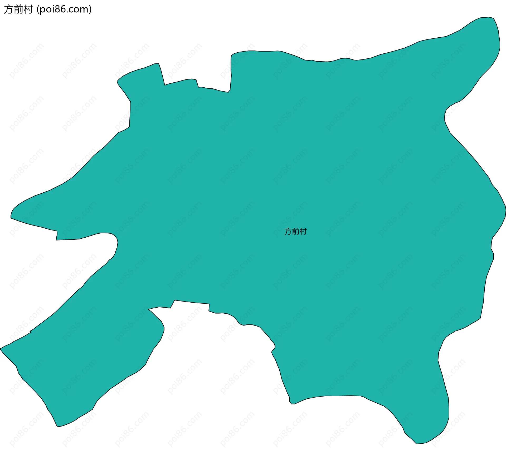 方前村边界地图