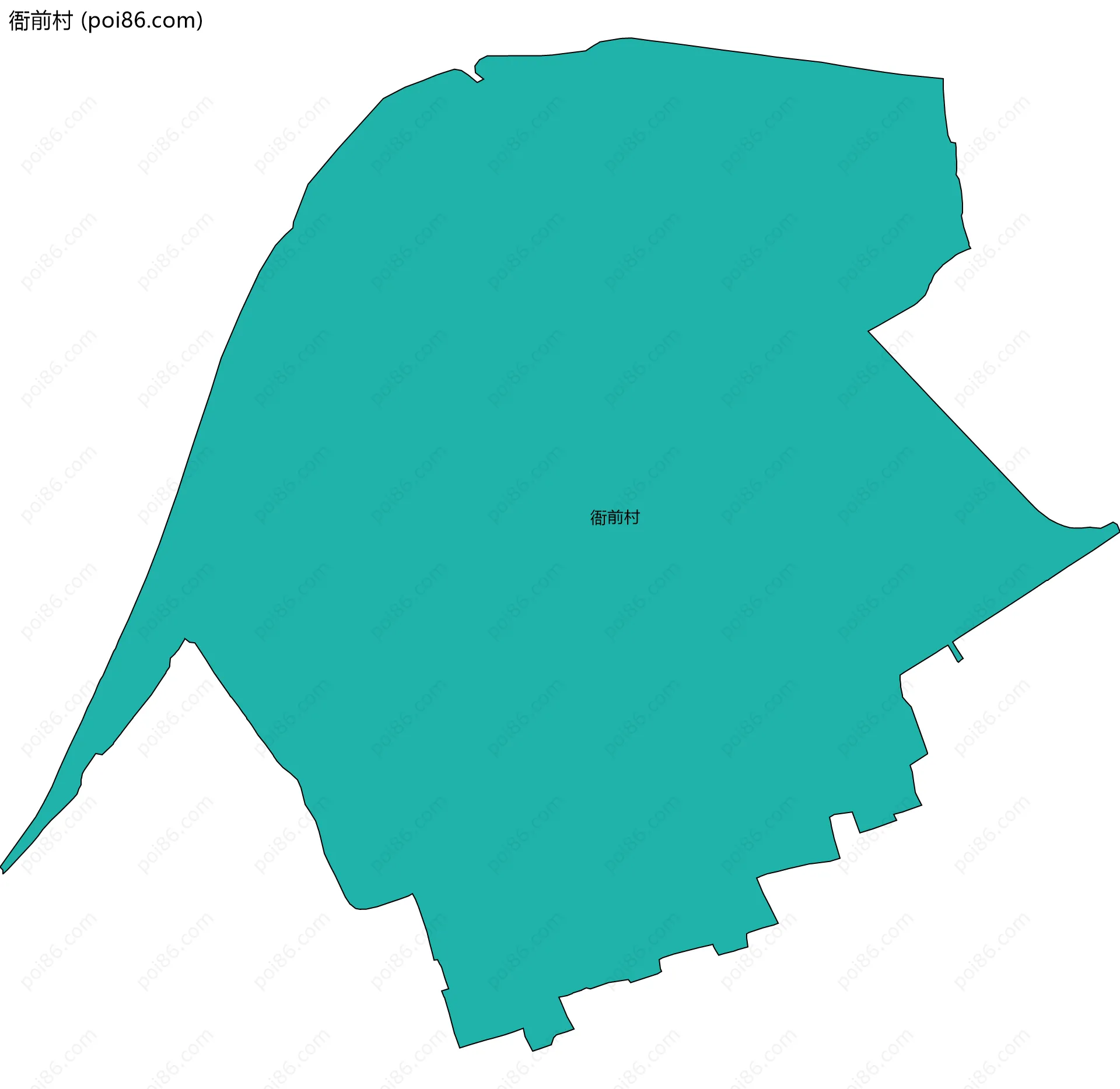 衙前村边界地图