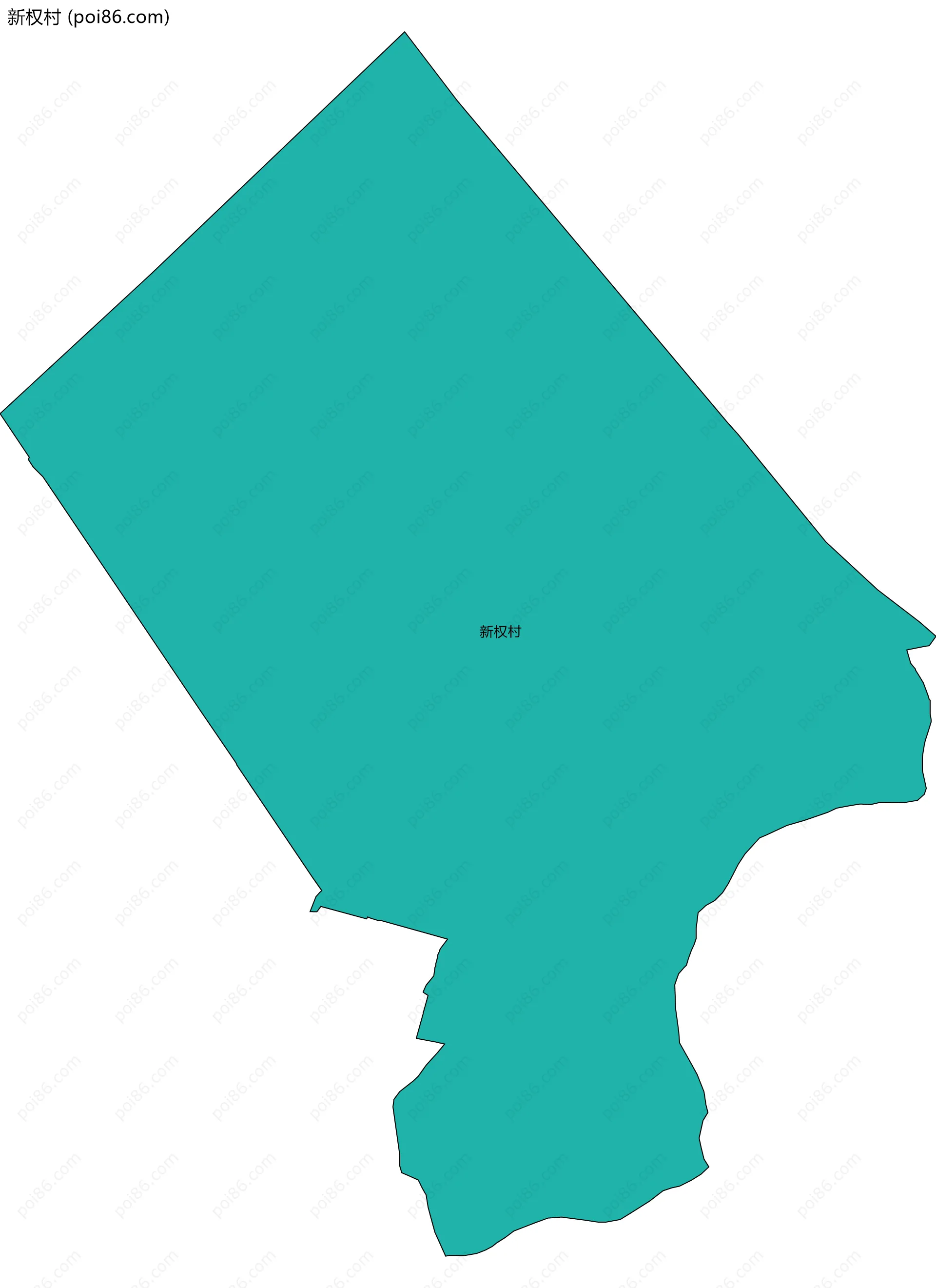 新权村边界地图