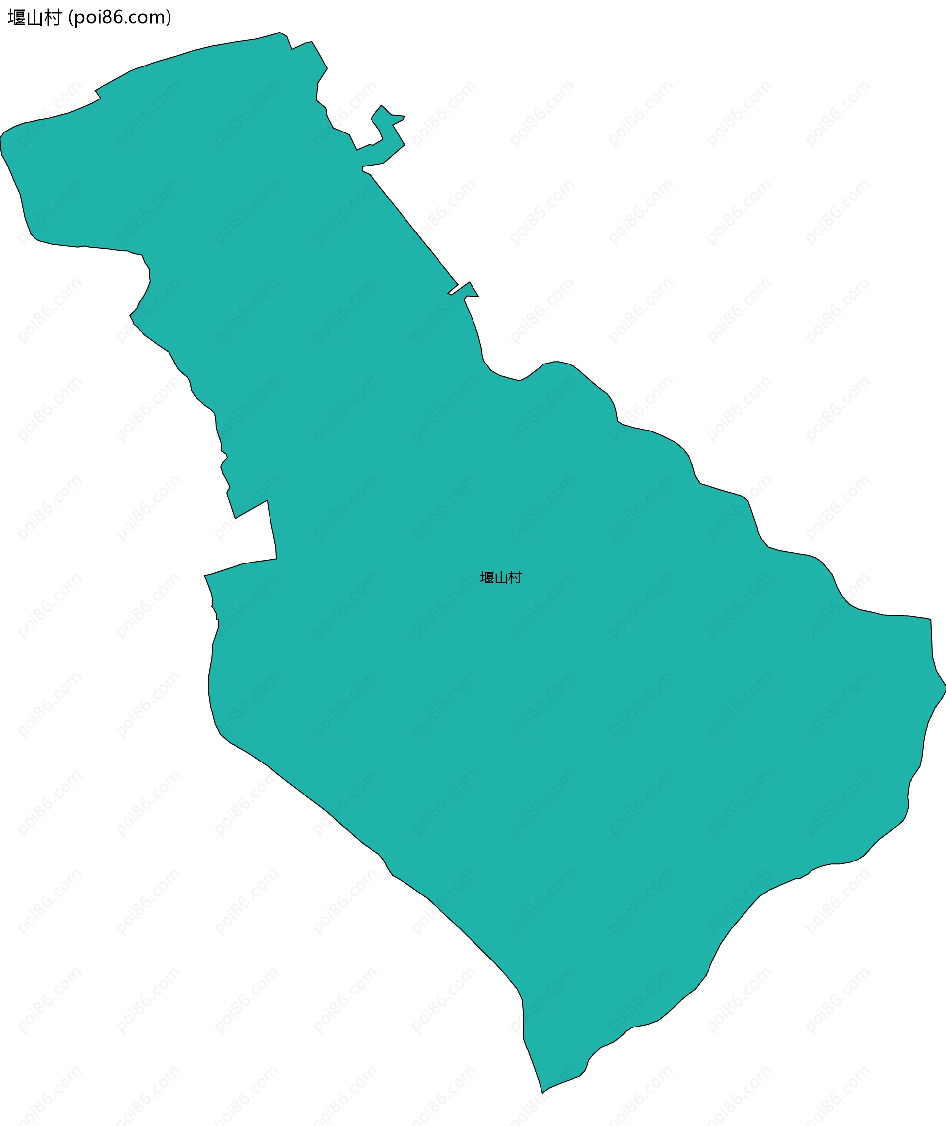 堰山村边界地图