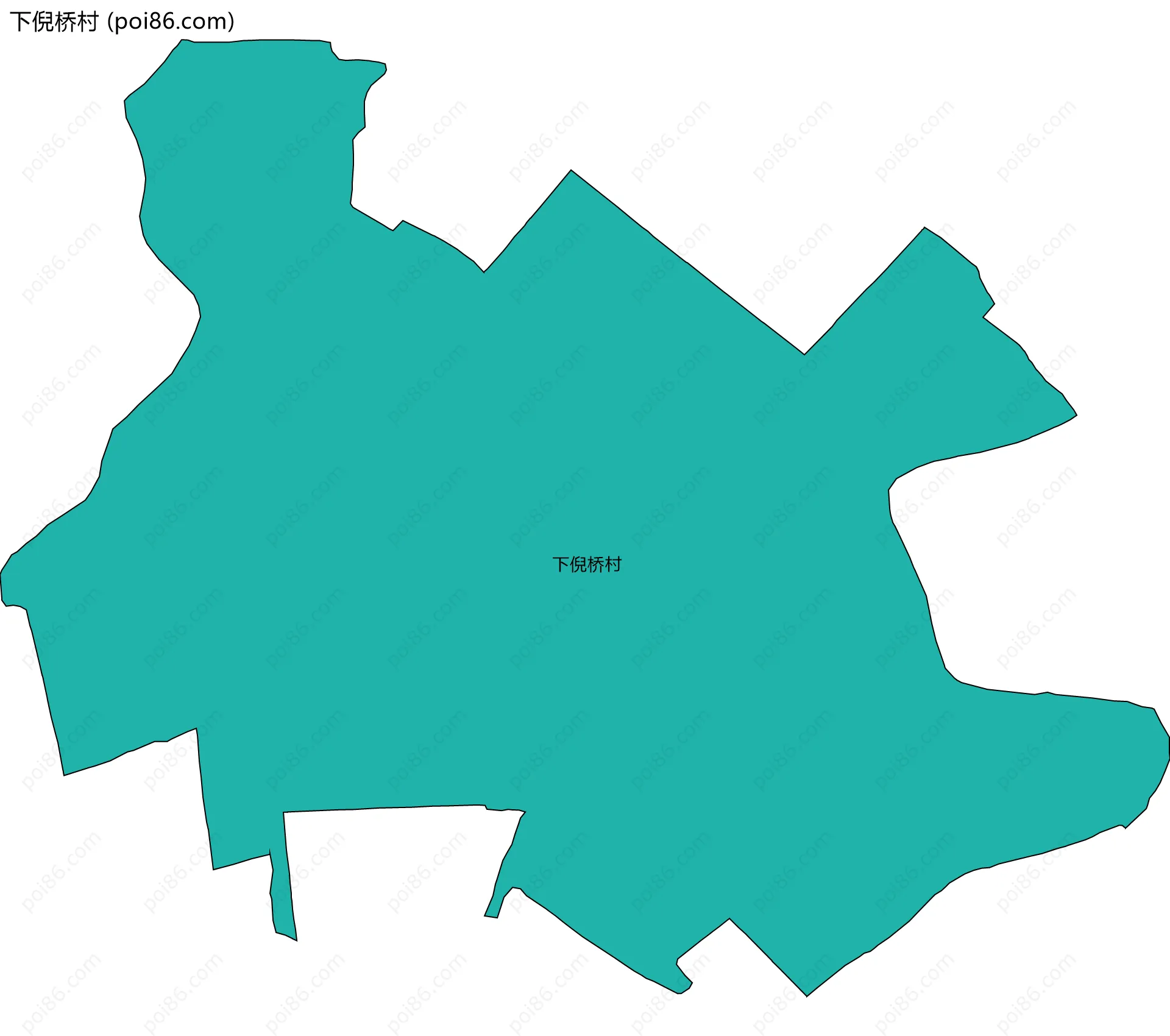 下倪桥村边界地图