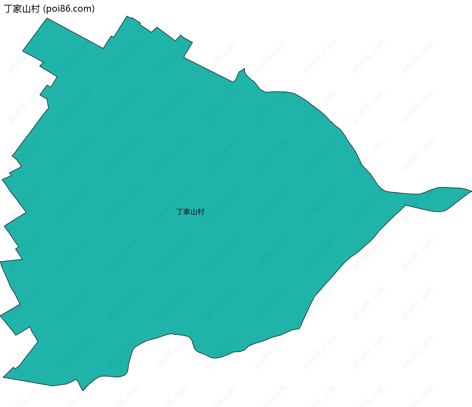 丁家山村边界地图
