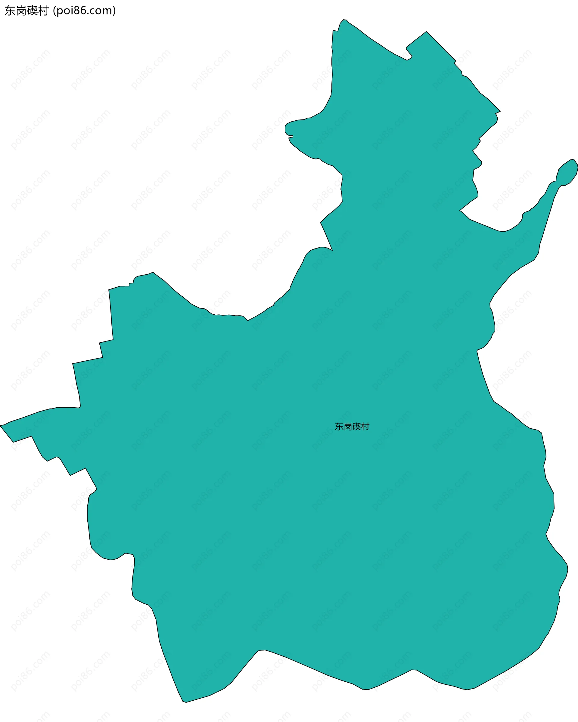 东岗碶村边界地图