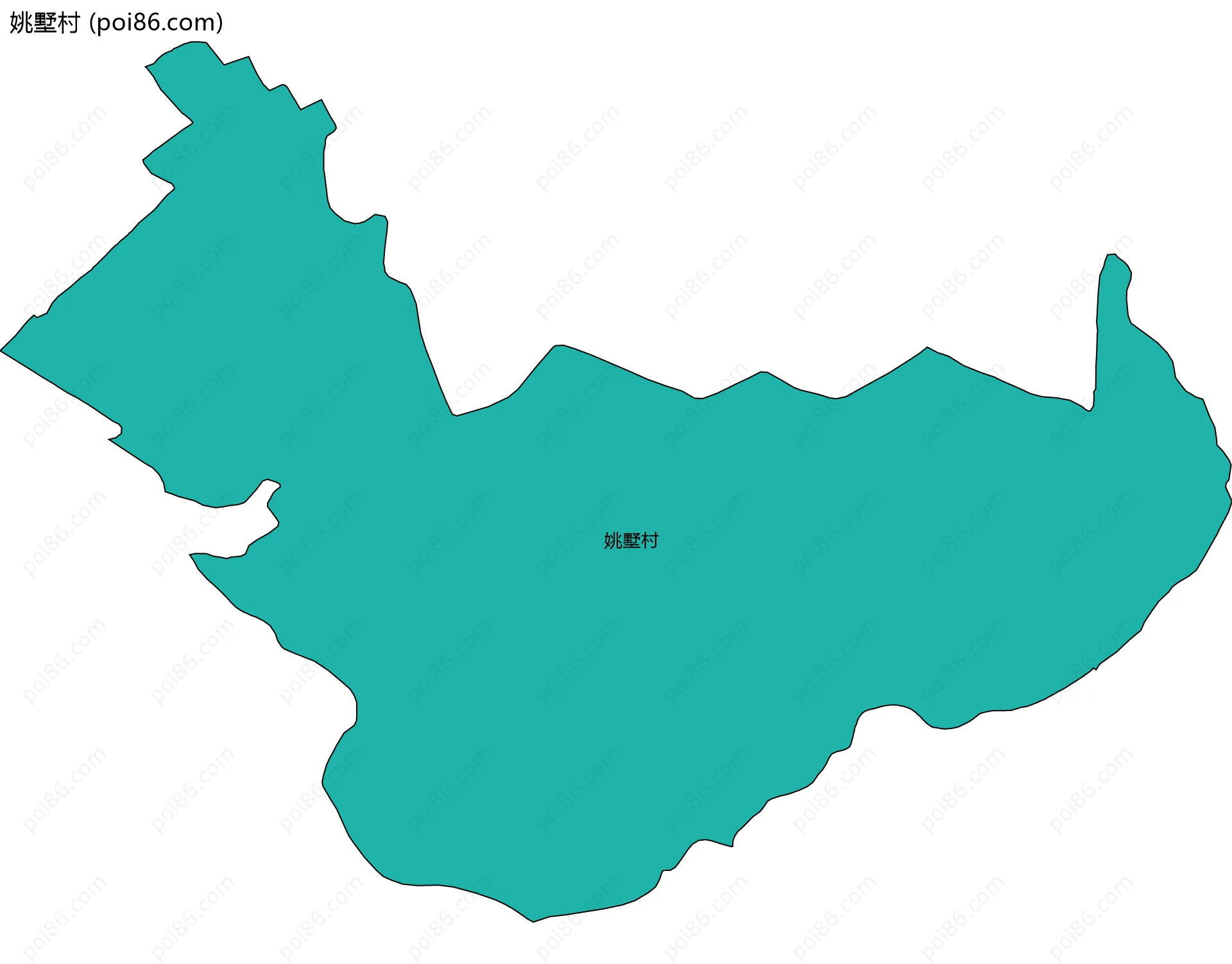 姚墅村边界地图