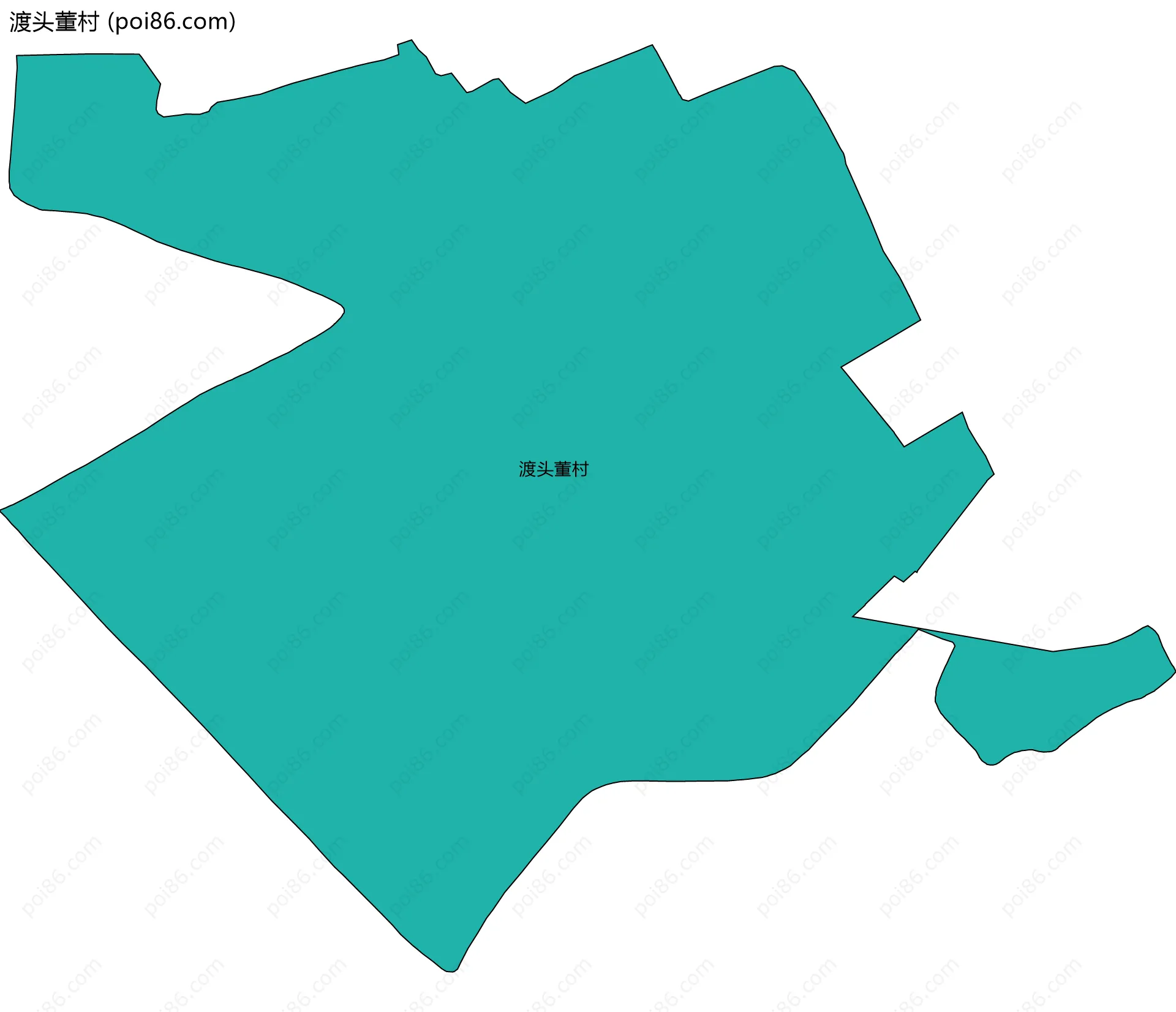 渡头董村边界地图