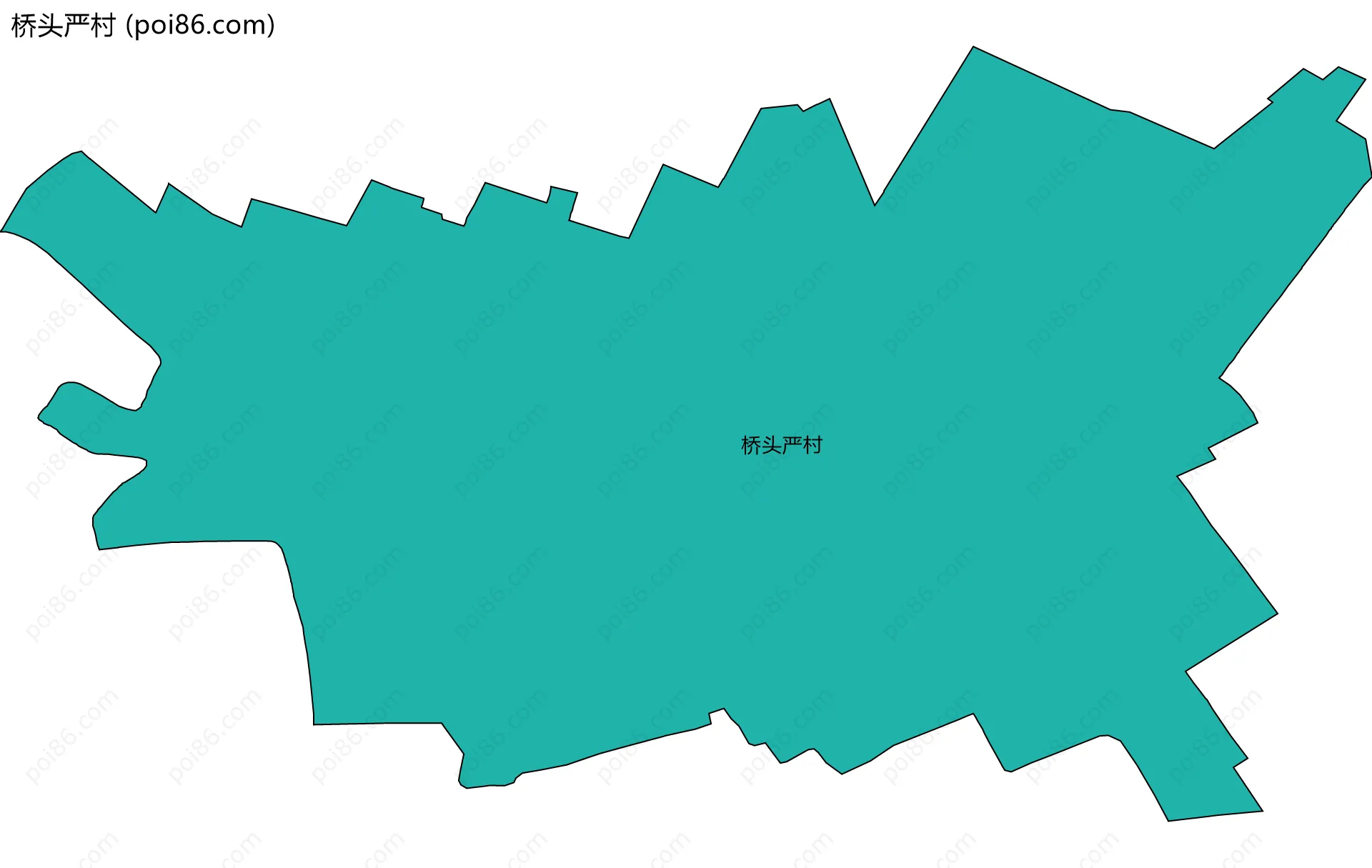 桥头严村边界地图