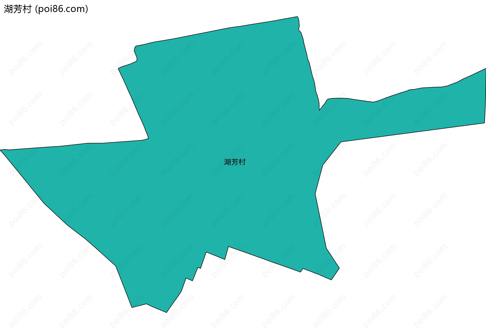 湖芳村边界地图