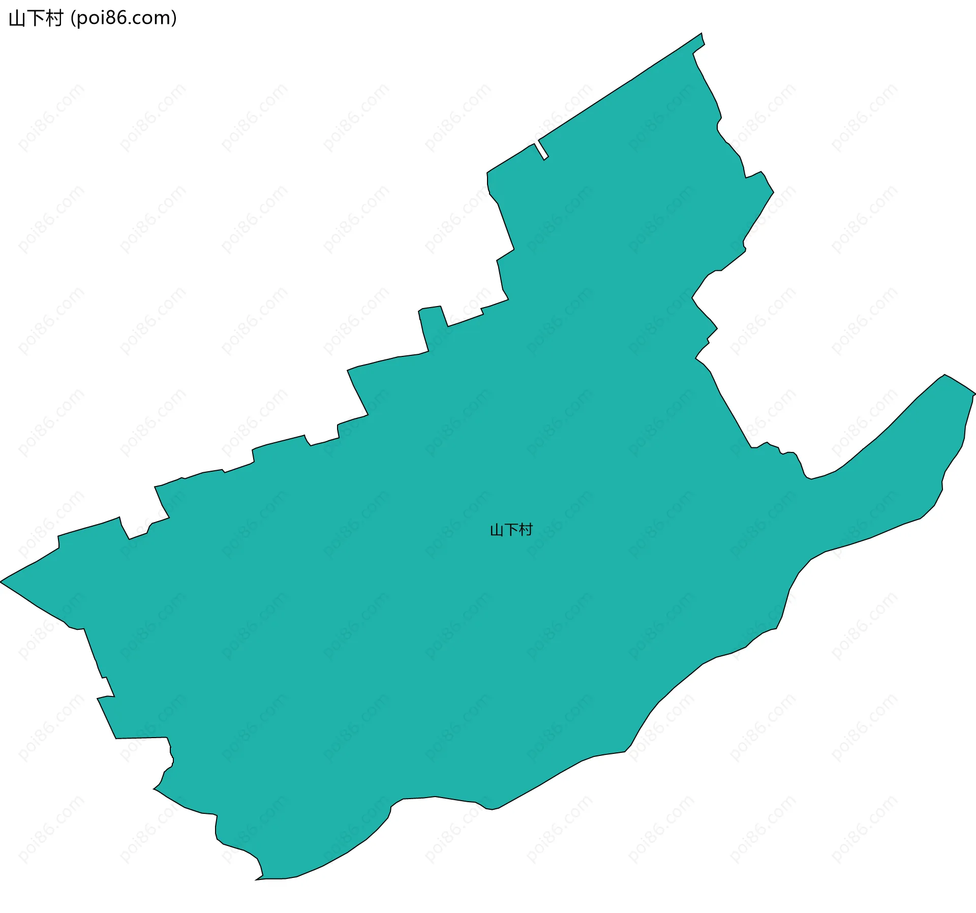 山下村边界地图