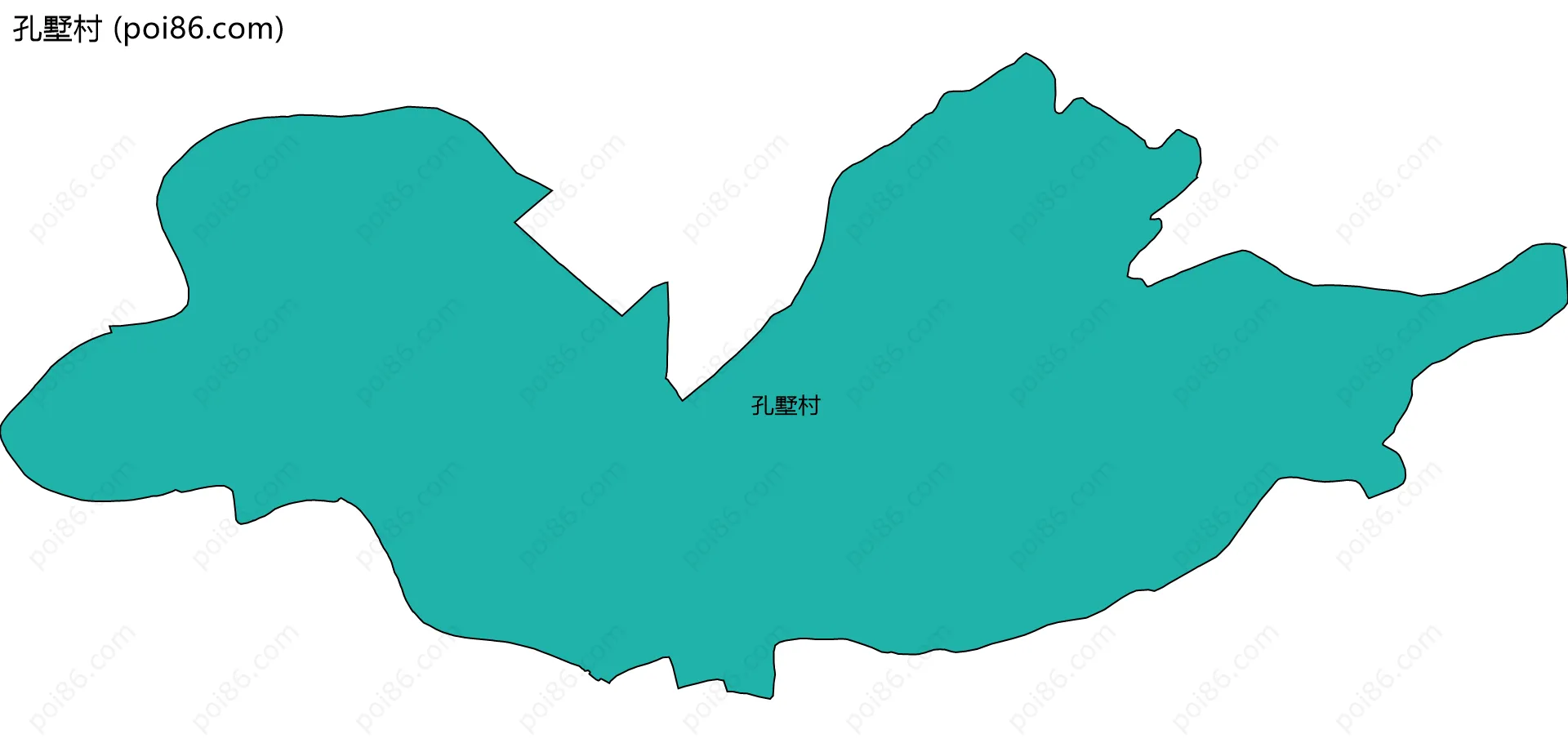 孔墅村边界地图