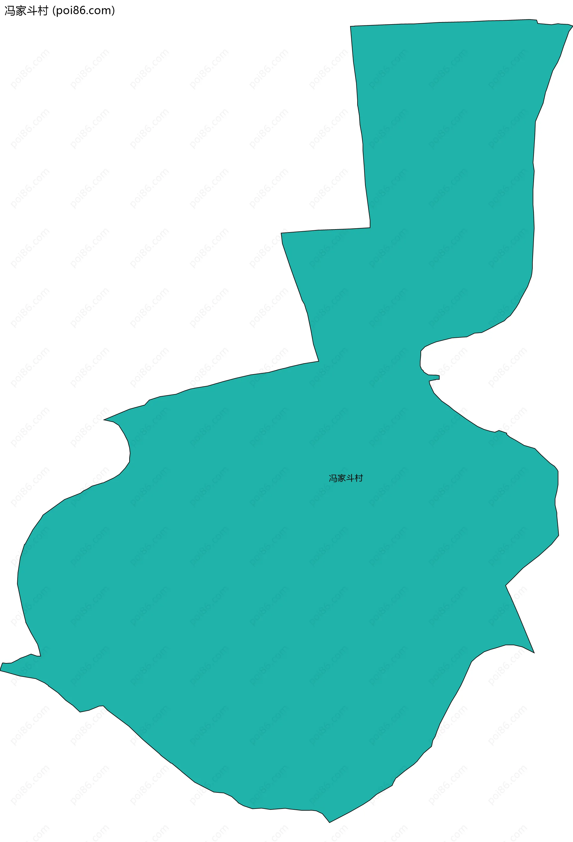 冯家斗村边界地图