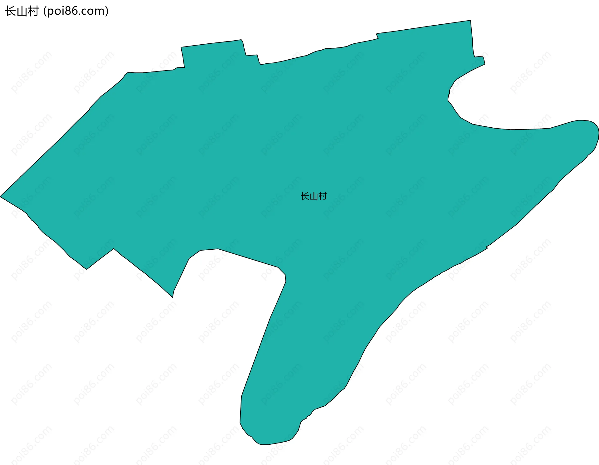 长山村边界地图