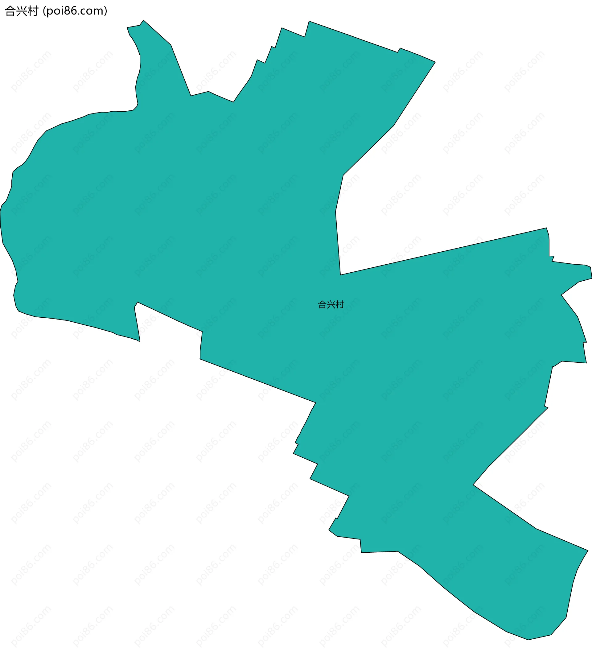 合兴村边界地图