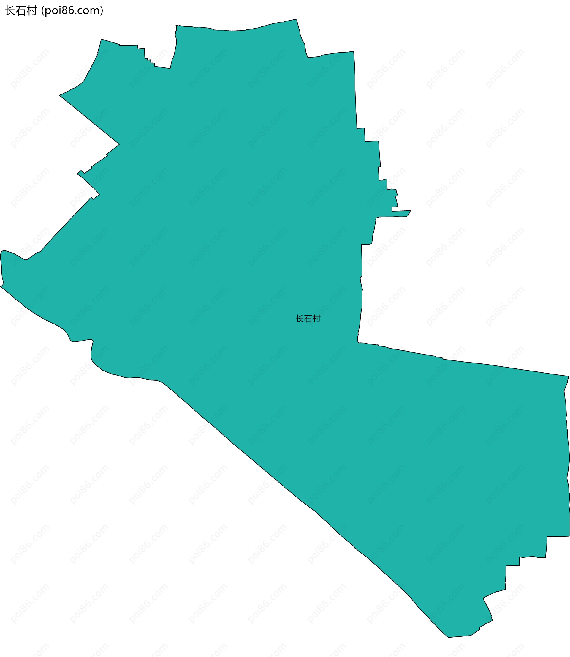 长石村边界地图