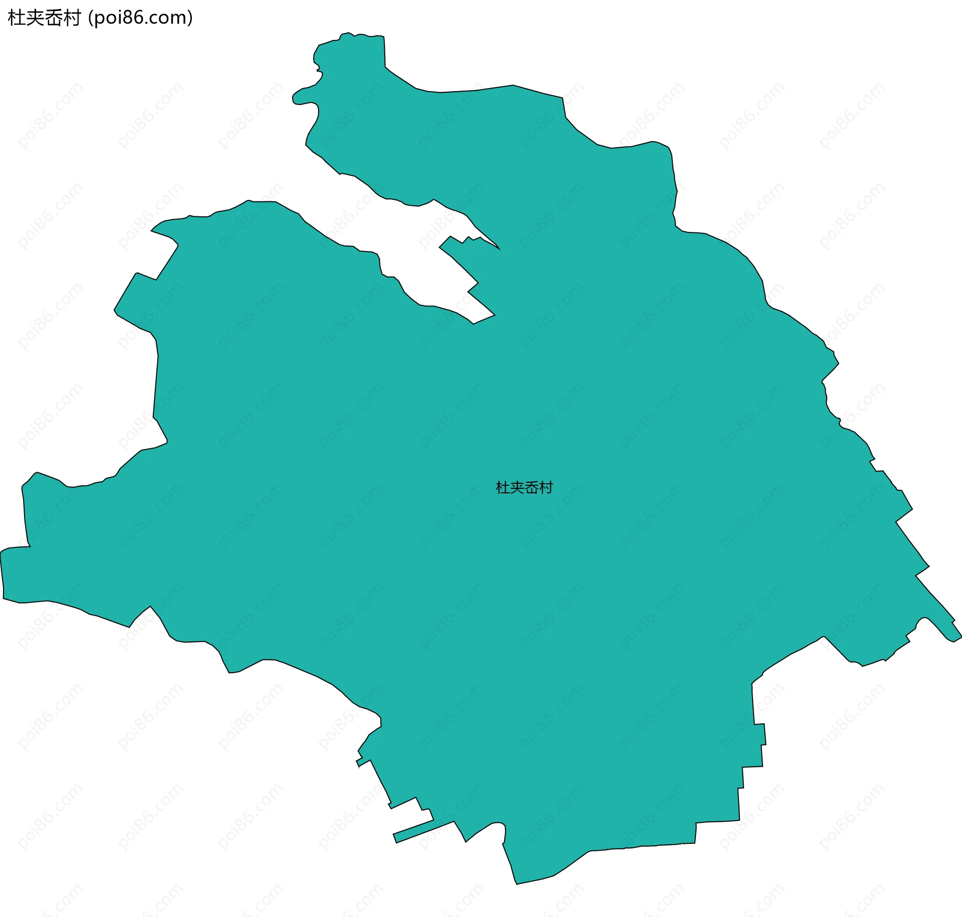 杜夹岙村边界地图