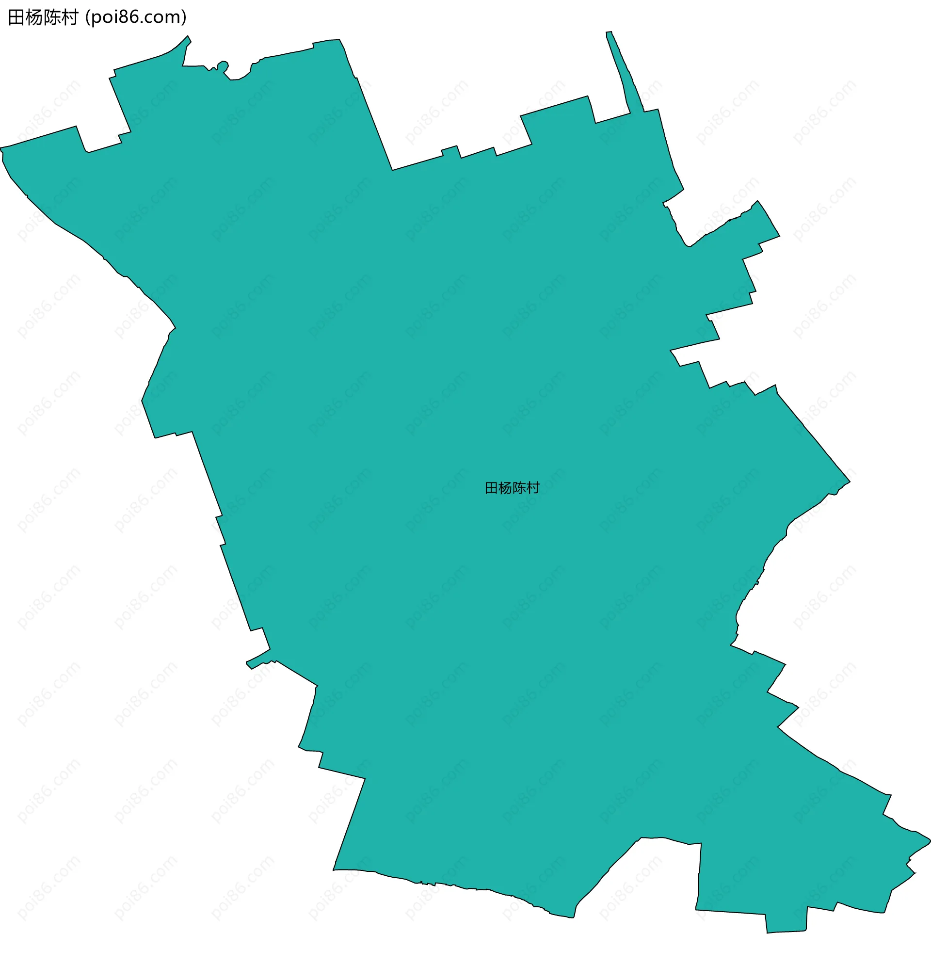 田杨陈村边界地图