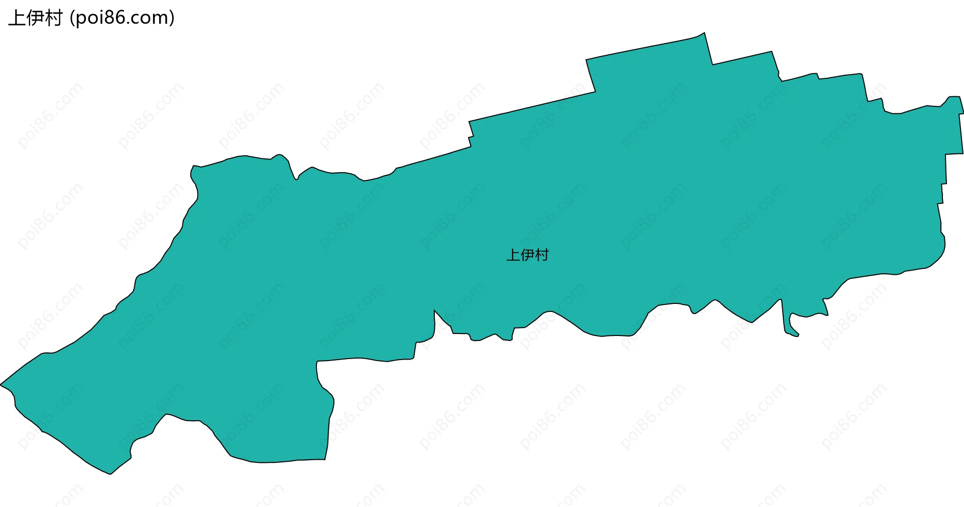 上伊村边界地图
