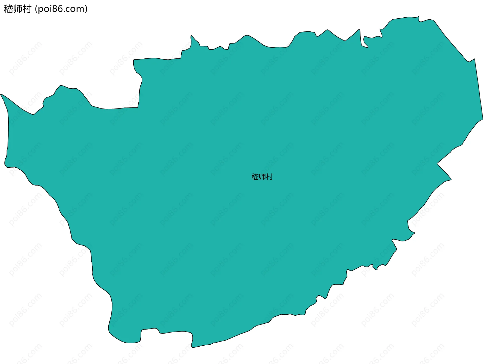 嵇师村边界地图