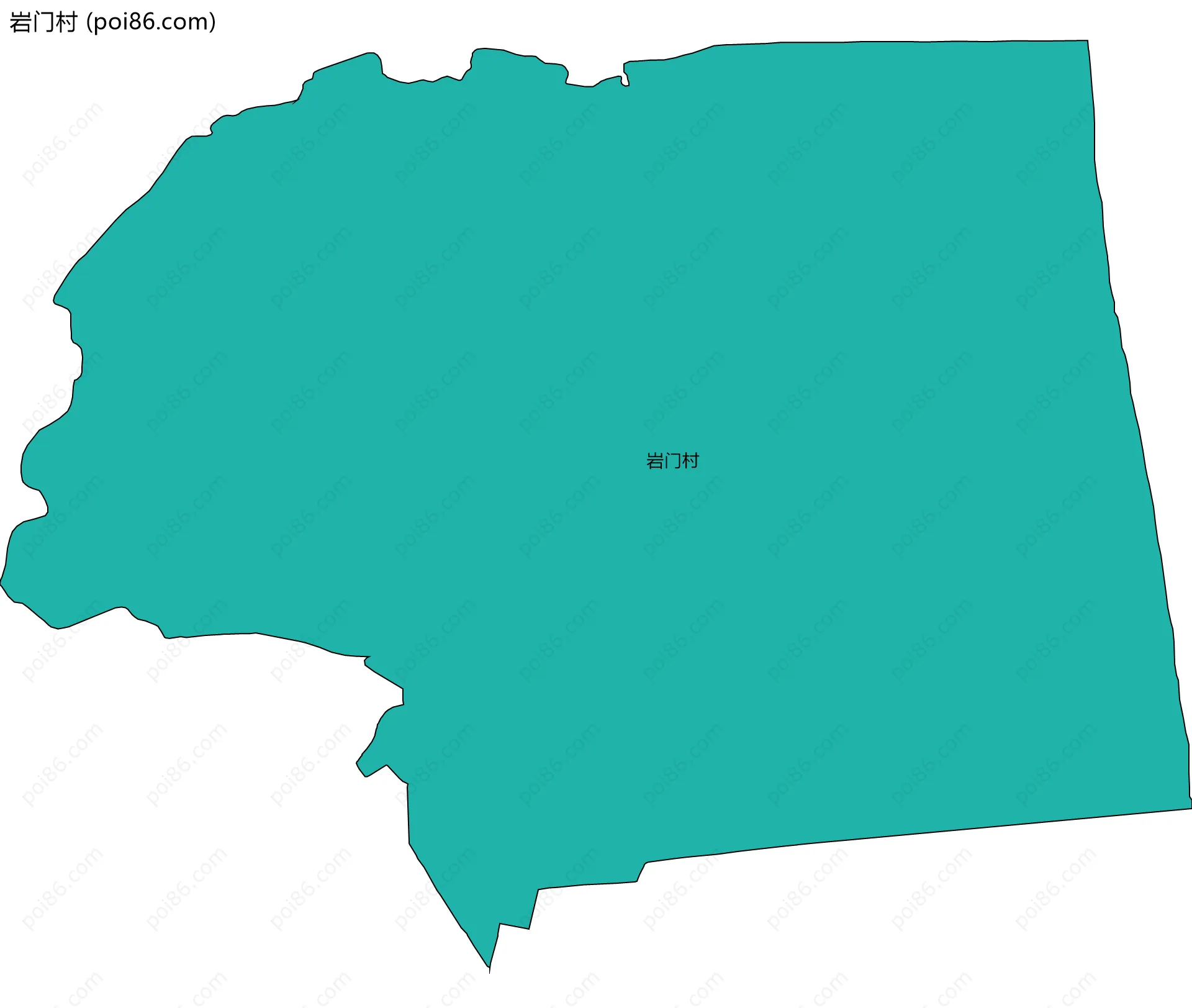 岩门村边界地图