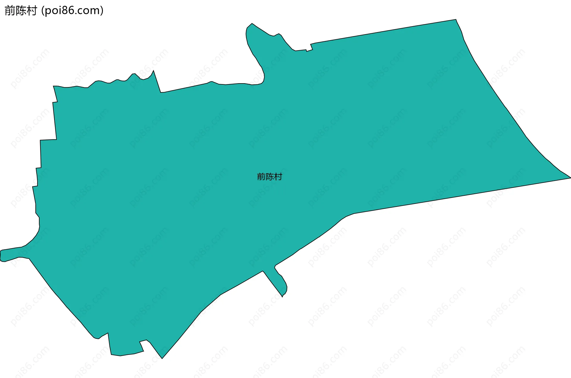 前陈村边界地图