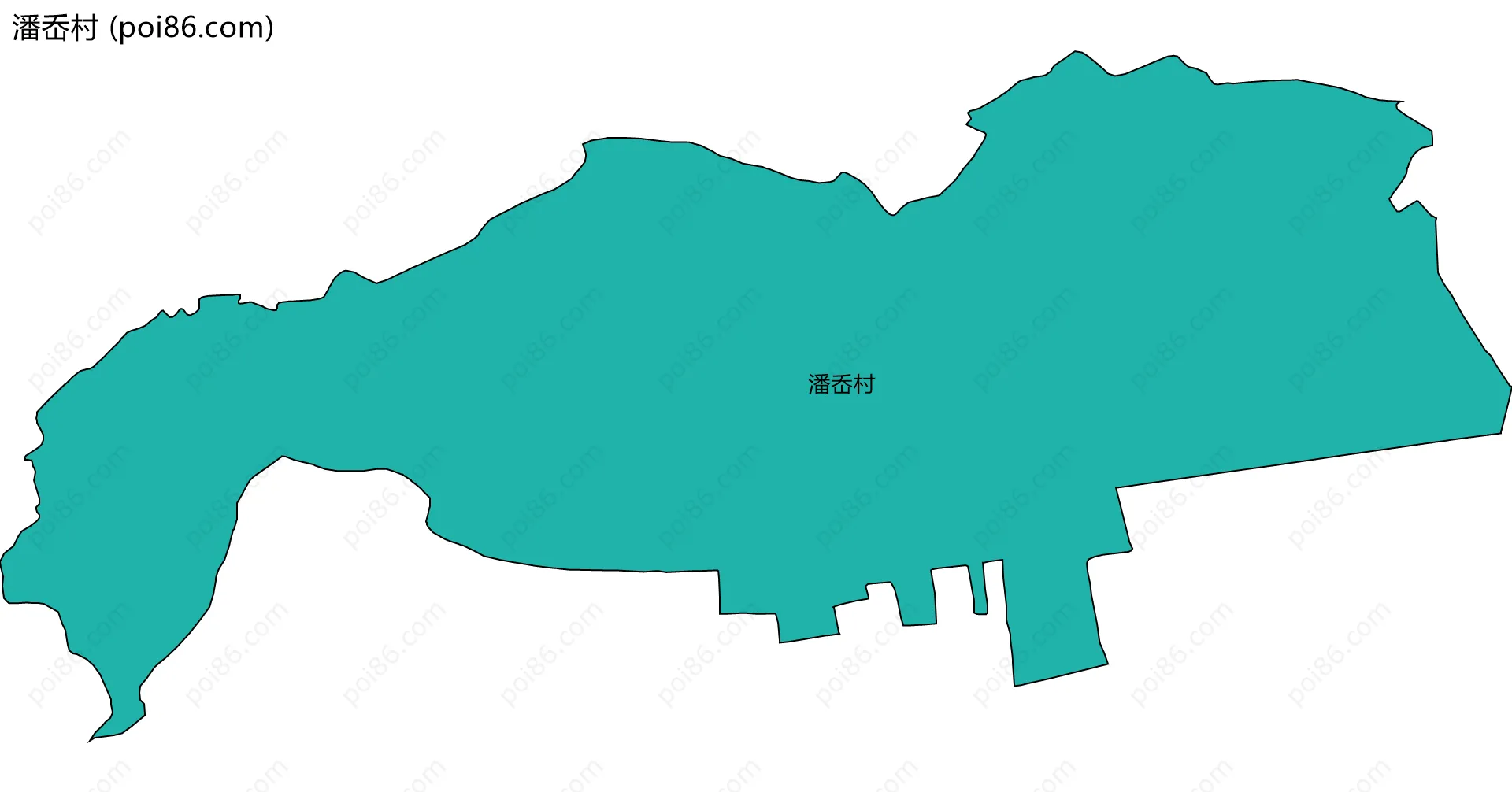 潘岙村边界地图