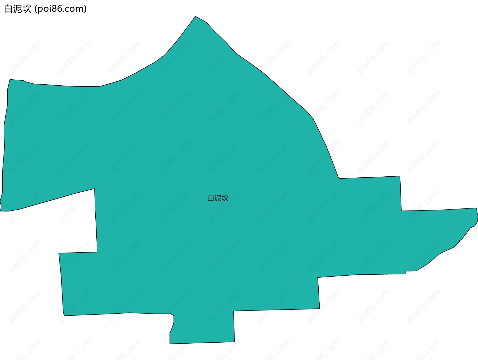 白泥坎边界地图