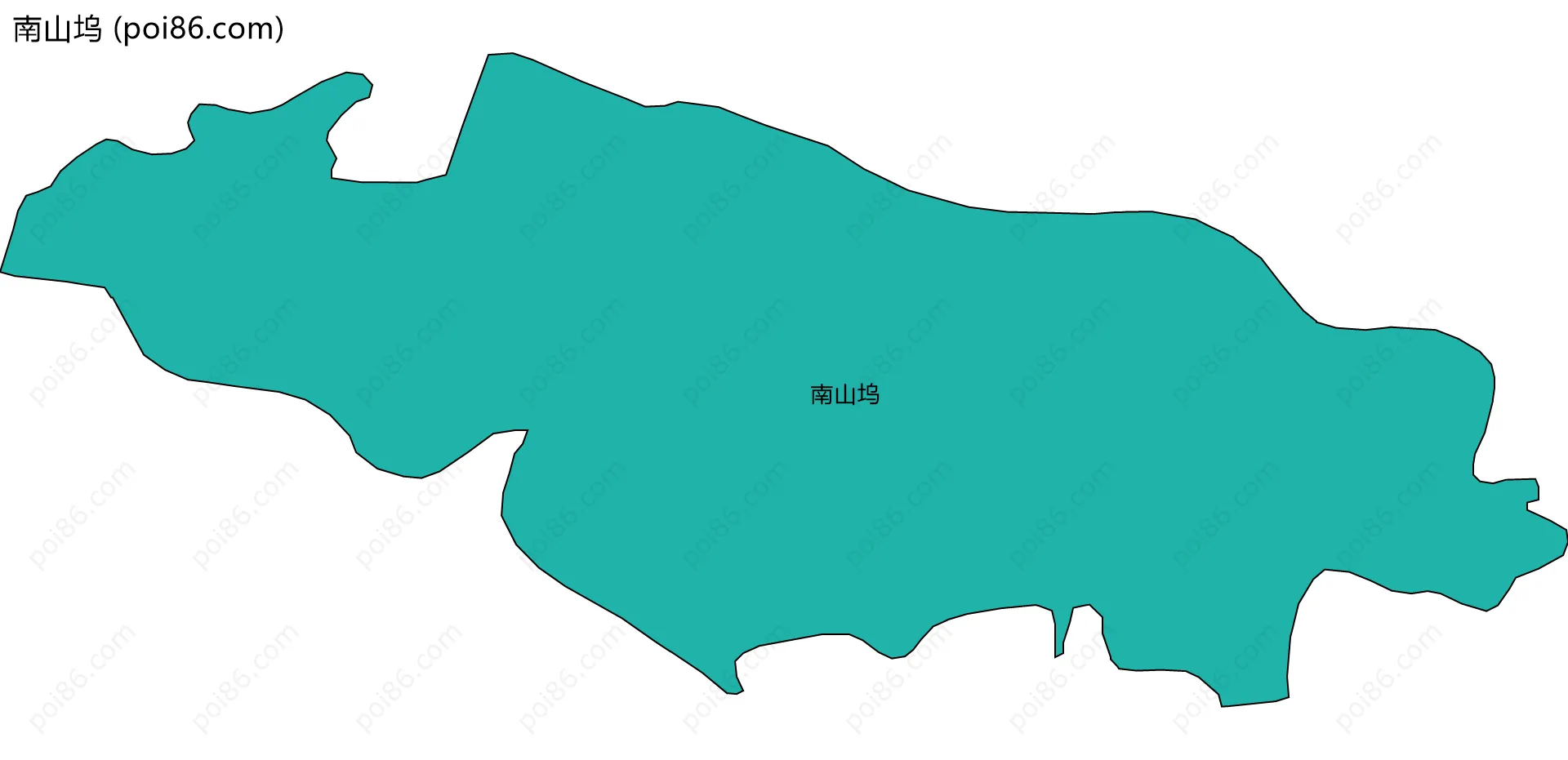 南山坞边界地图