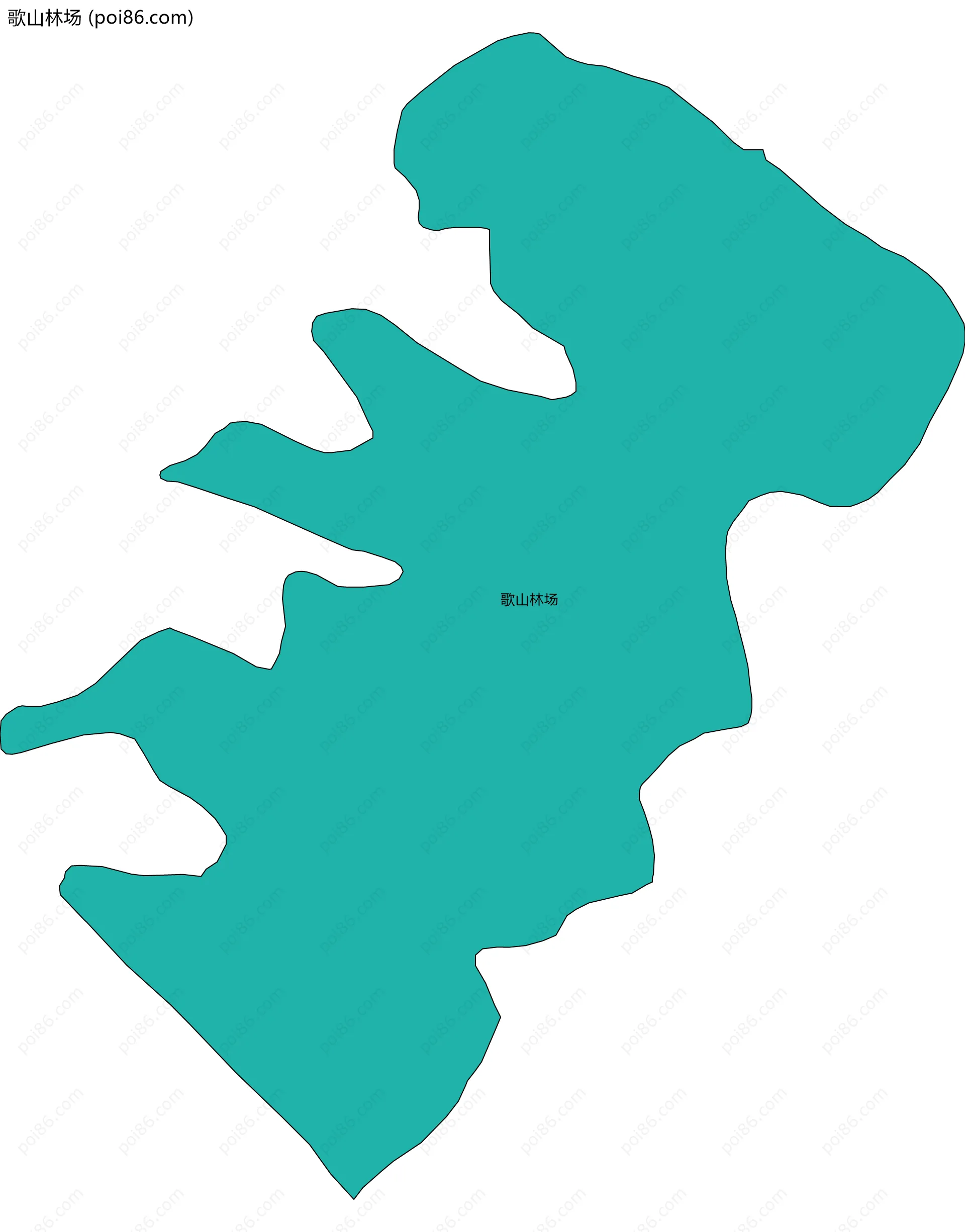 歌山林场边界地图