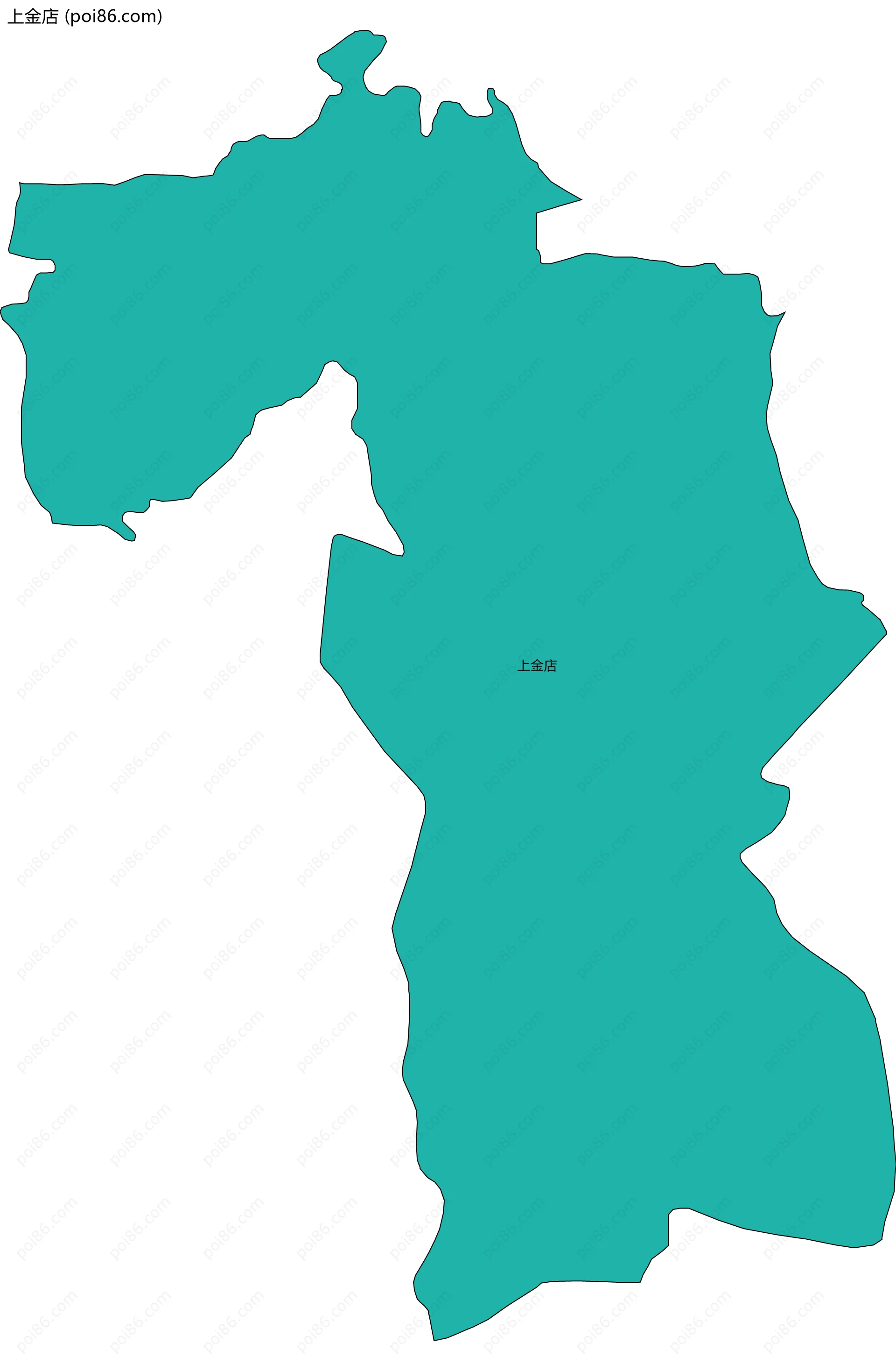 上金店边界地图