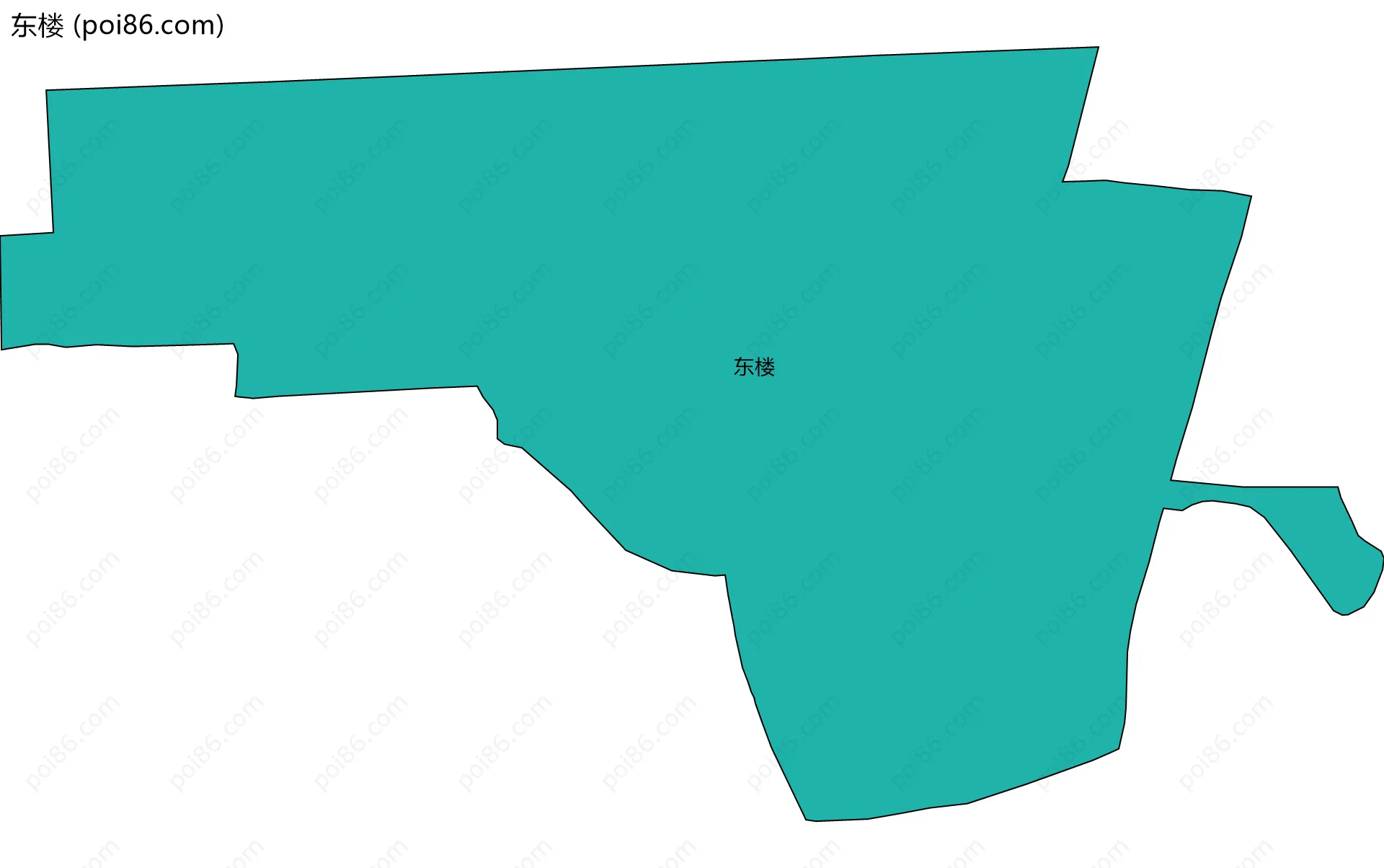 东楼边界地图