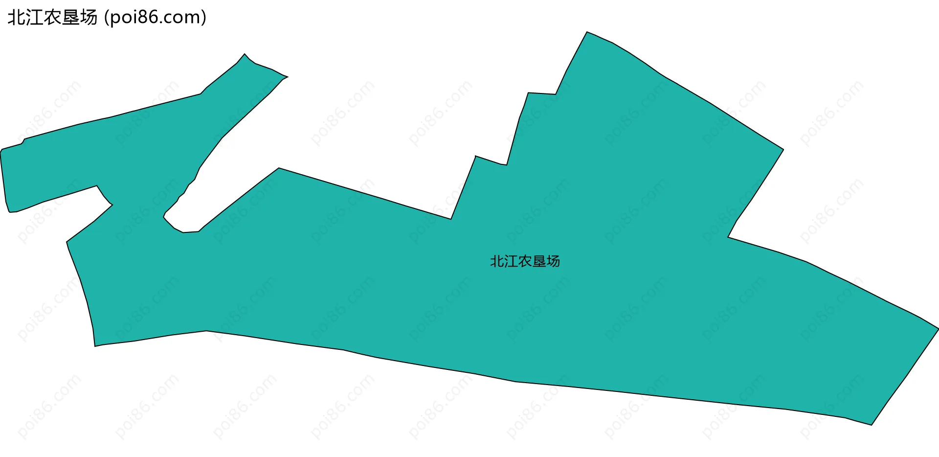 北江农垦场边界地图