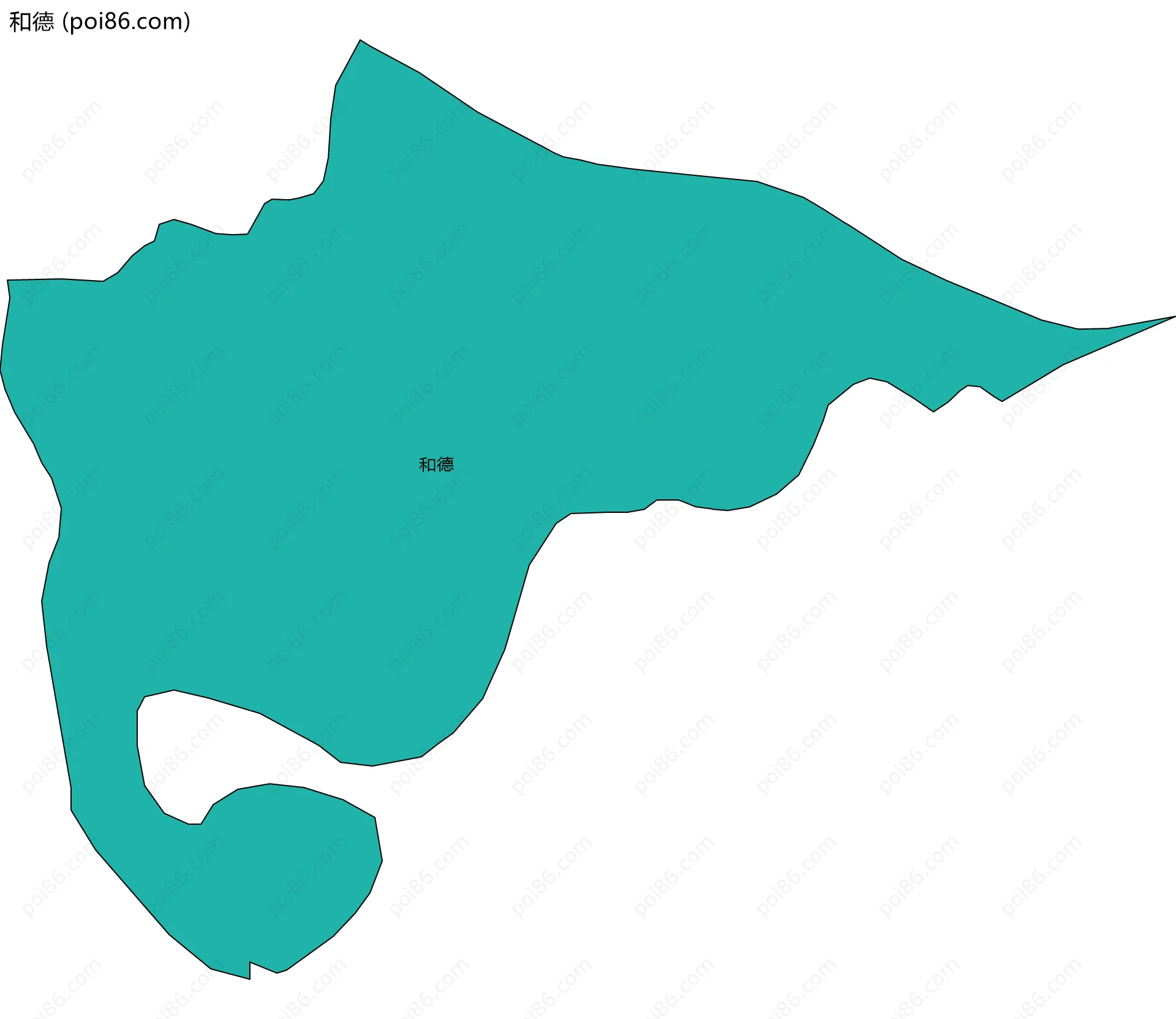 和德边界地图