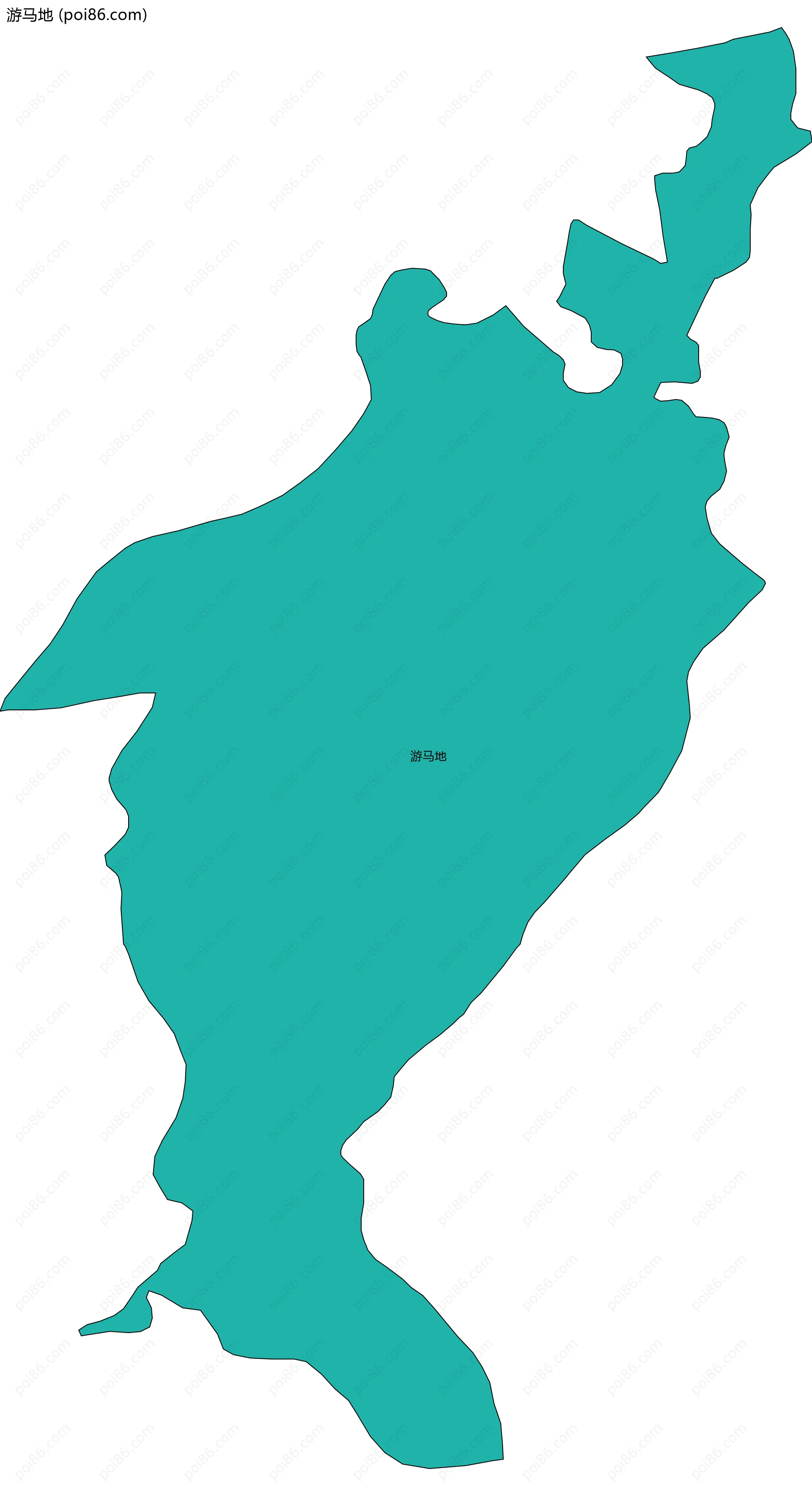 游马地边界地图