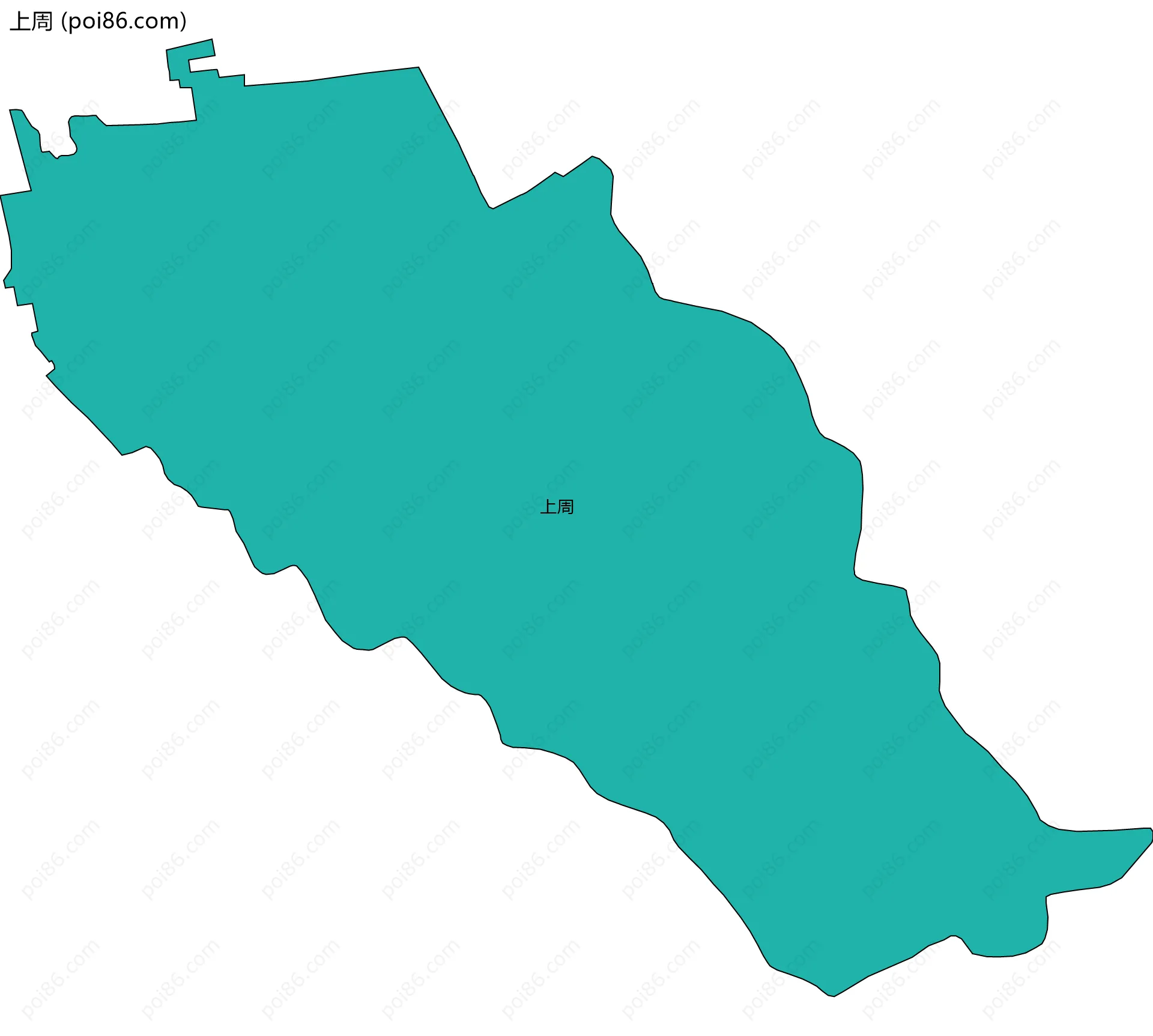上周边界地图