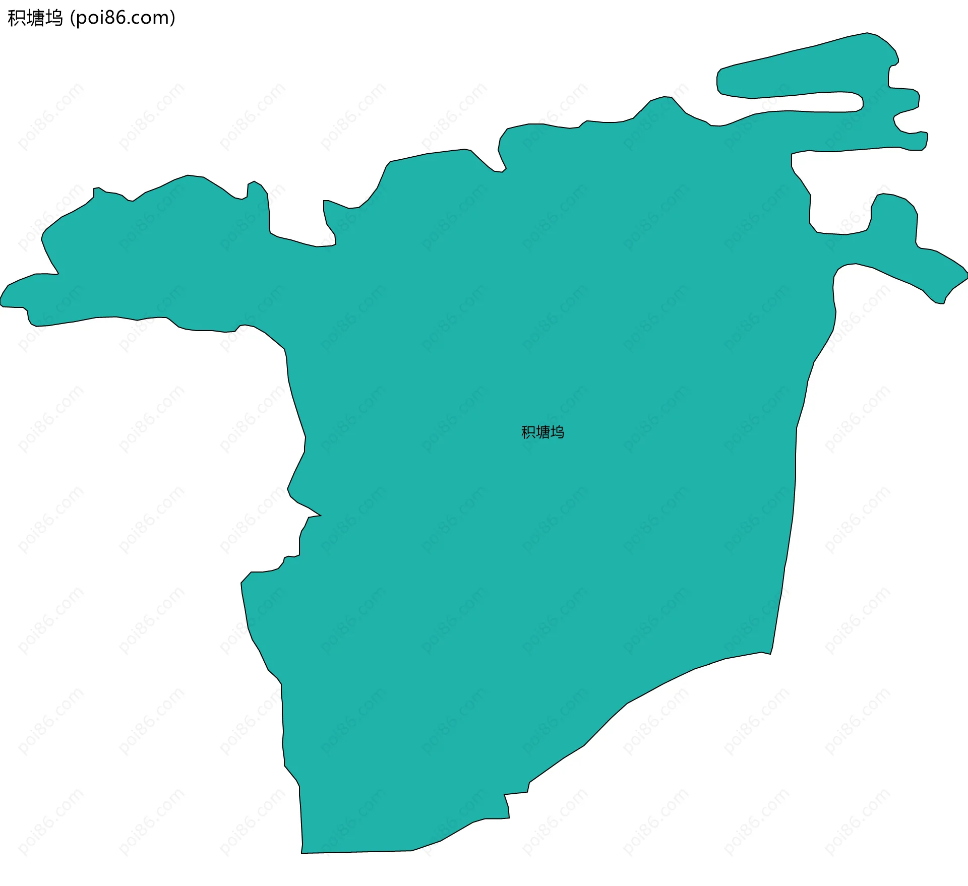 积塘坞边界地图