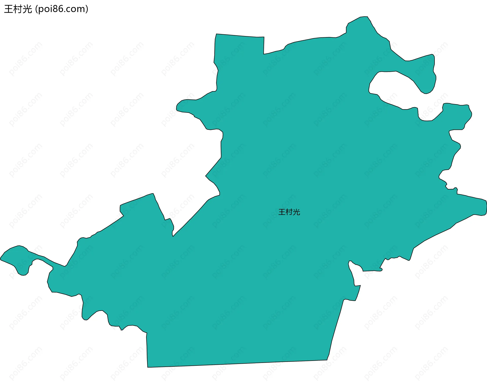 王村光边界地图