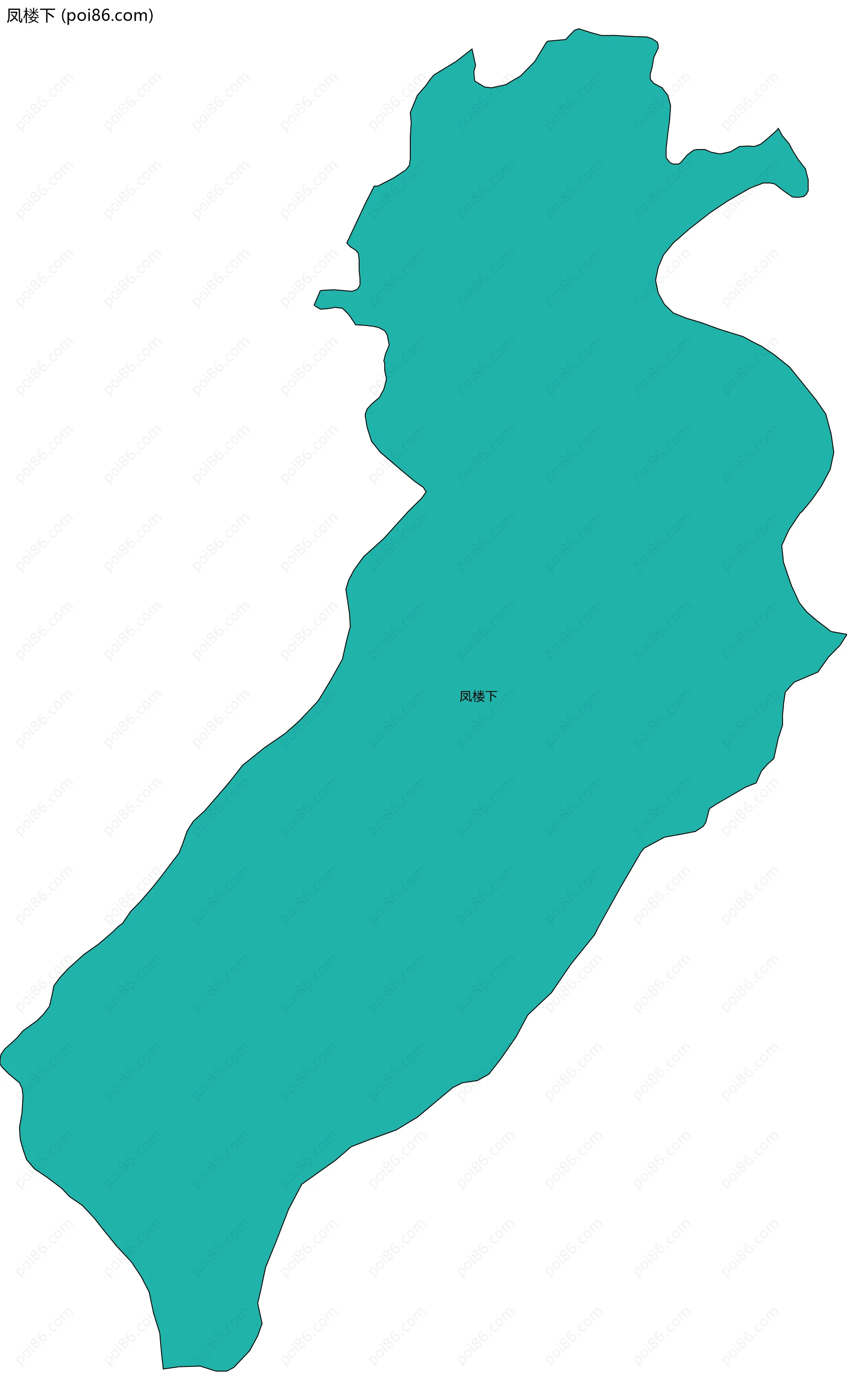 凤楼下边界地图