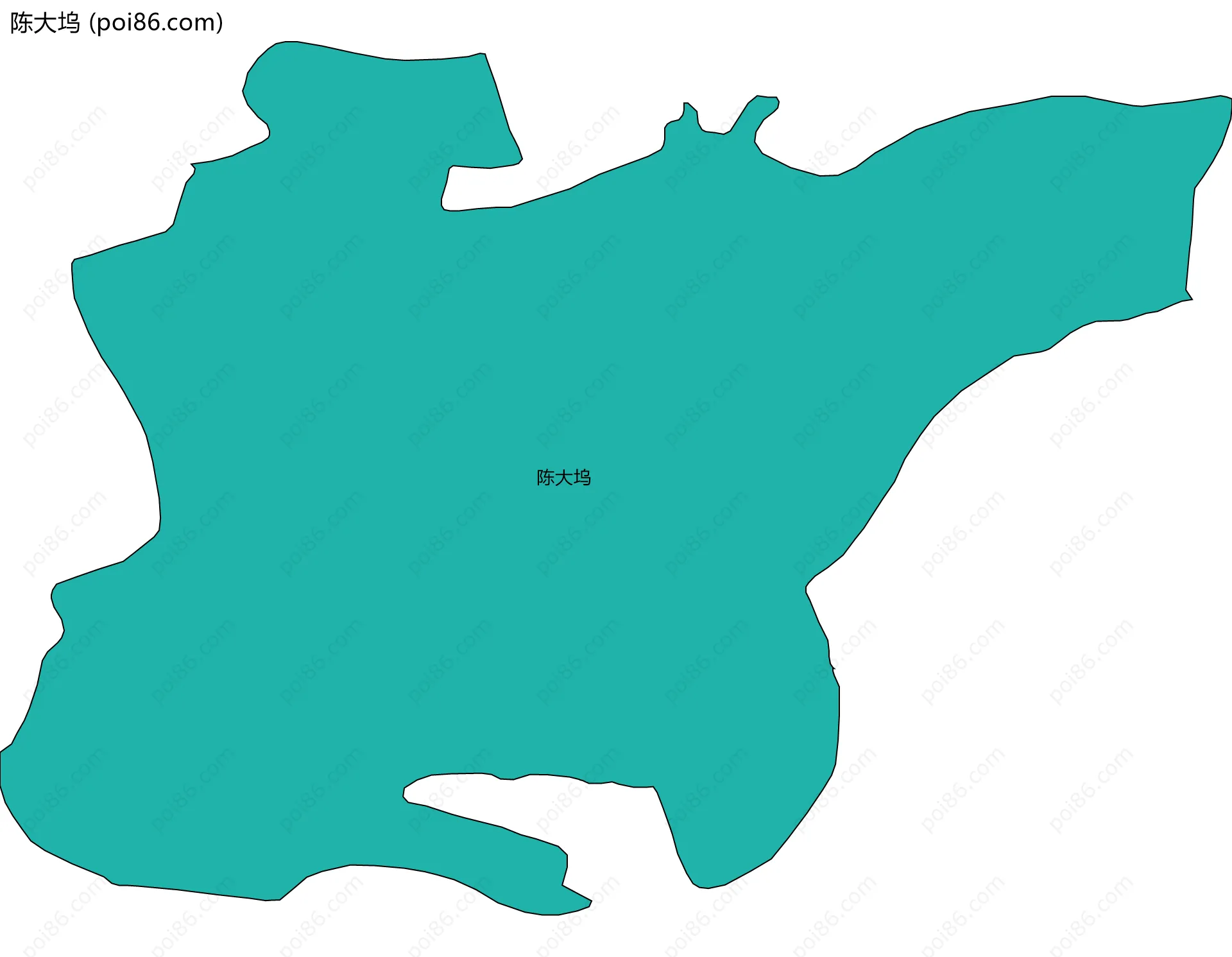 陈大坞边界地图