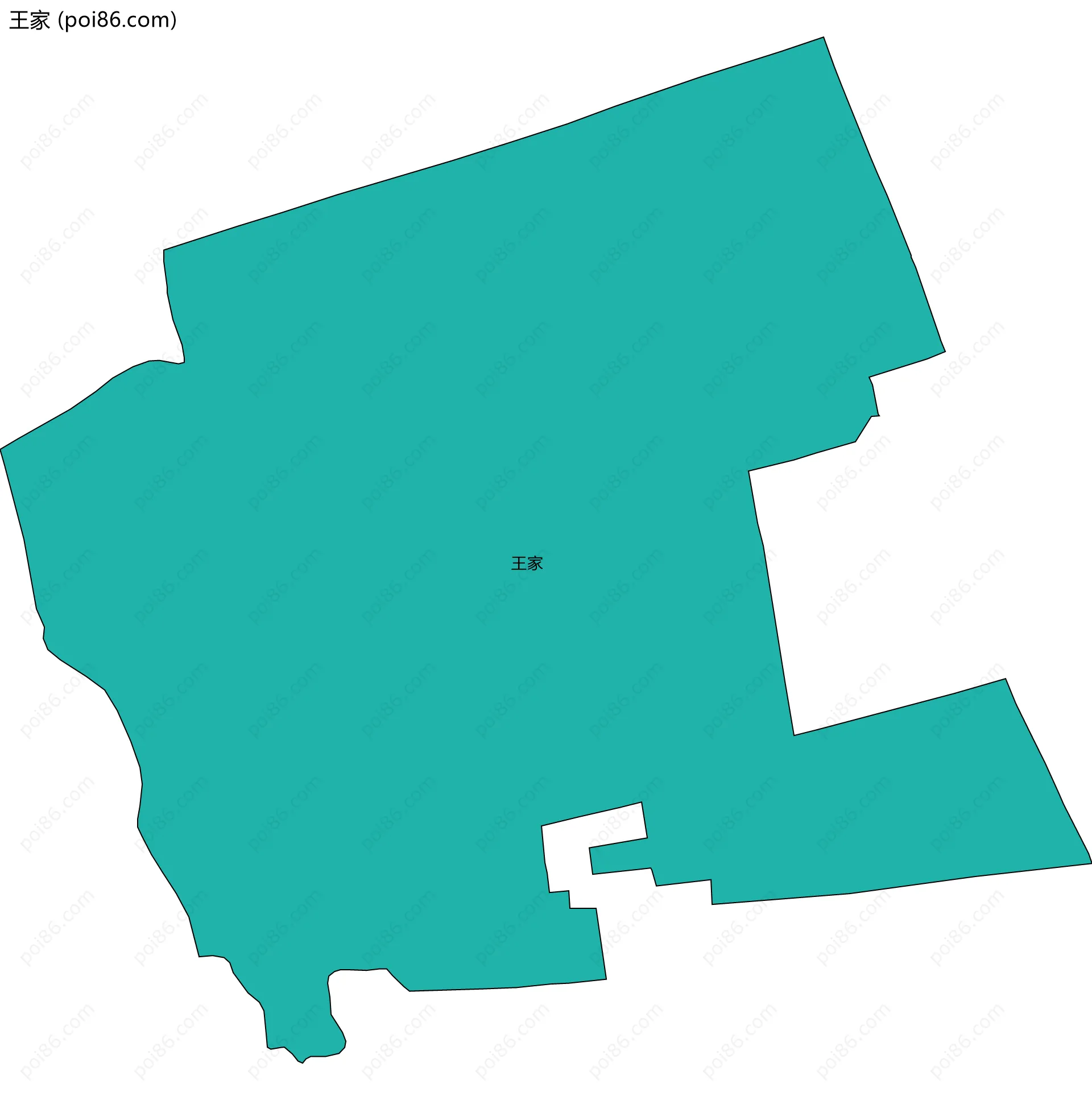 王家边界地图