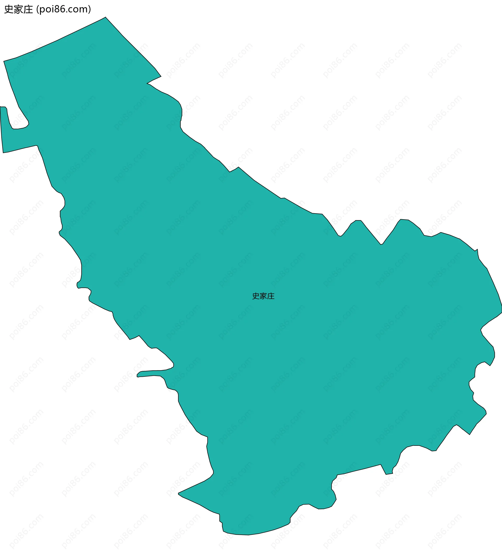史家庄边界地图