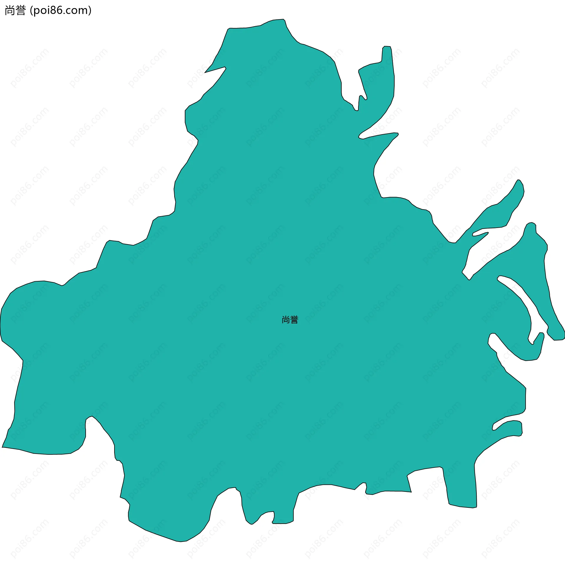 尚誉边界地图