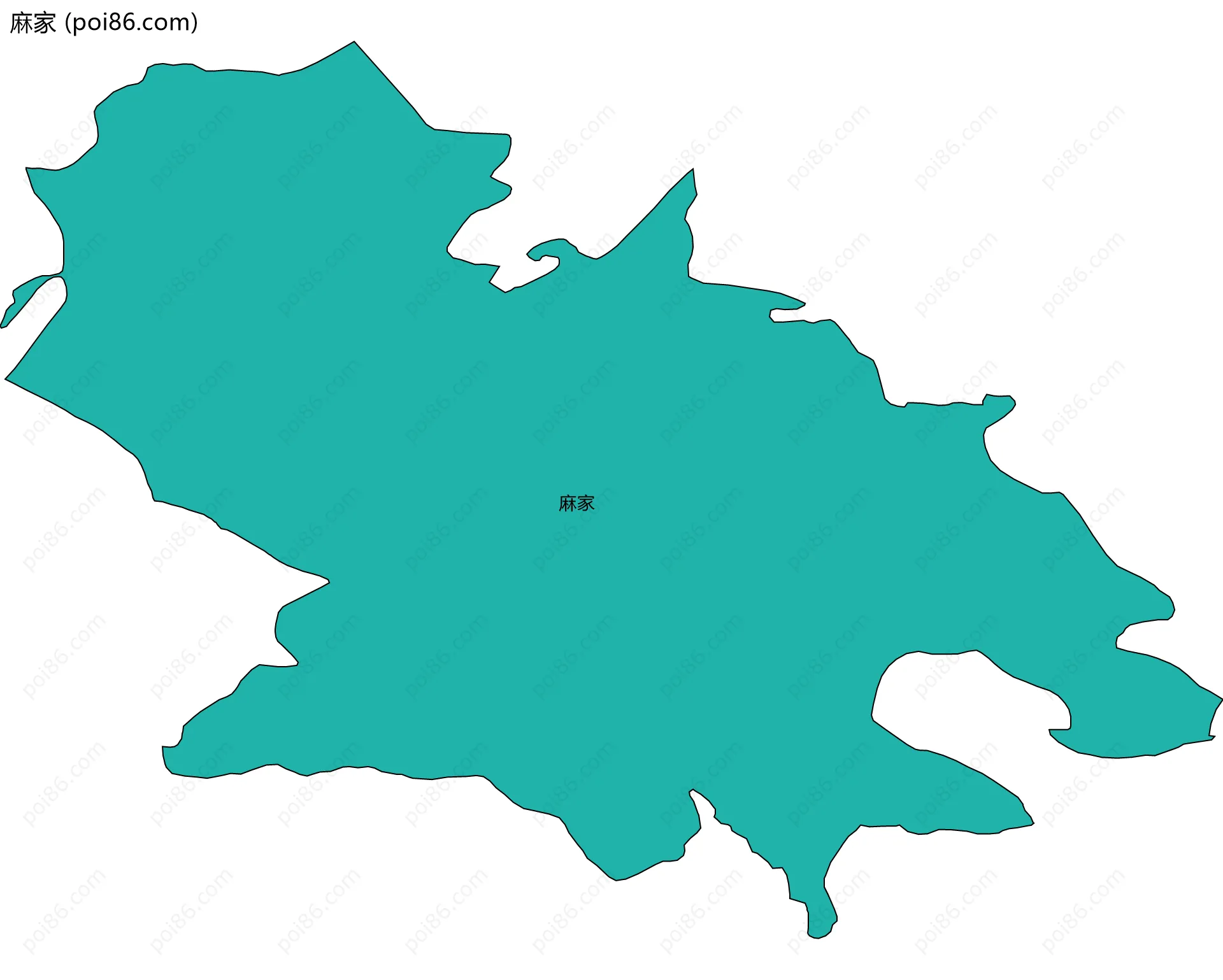 麻家边界地图