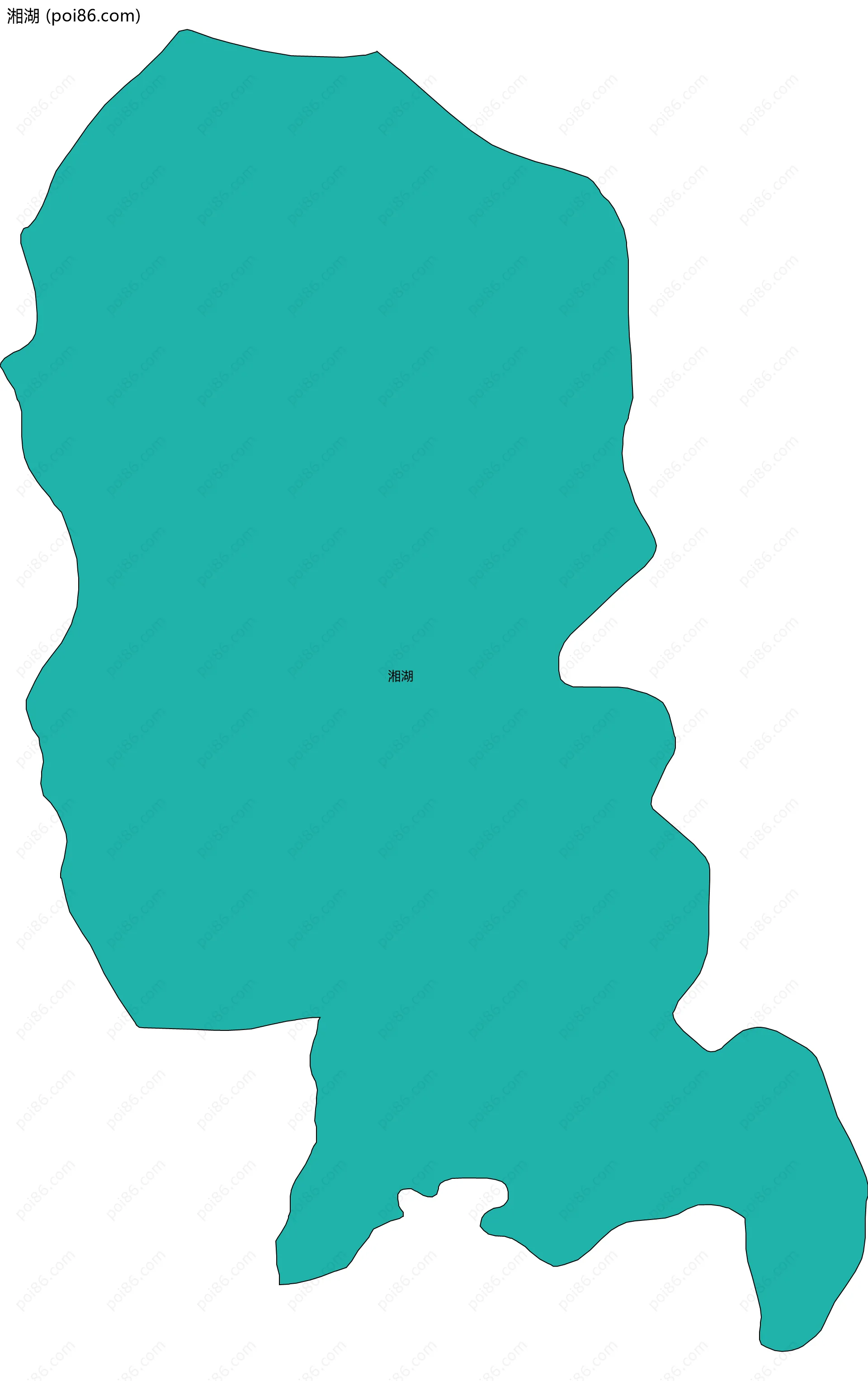 湘湖边界地图