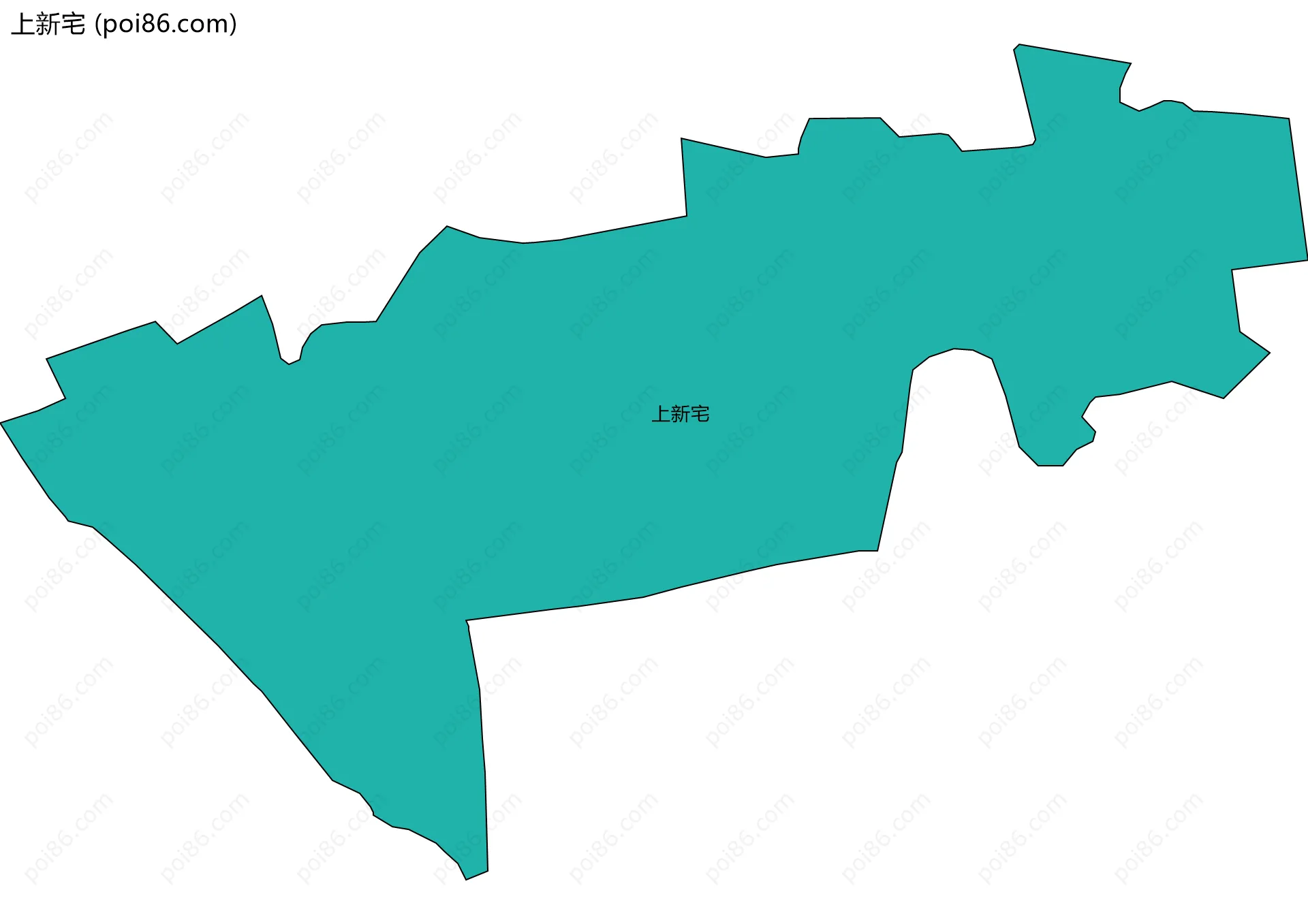 上新宅边界地图