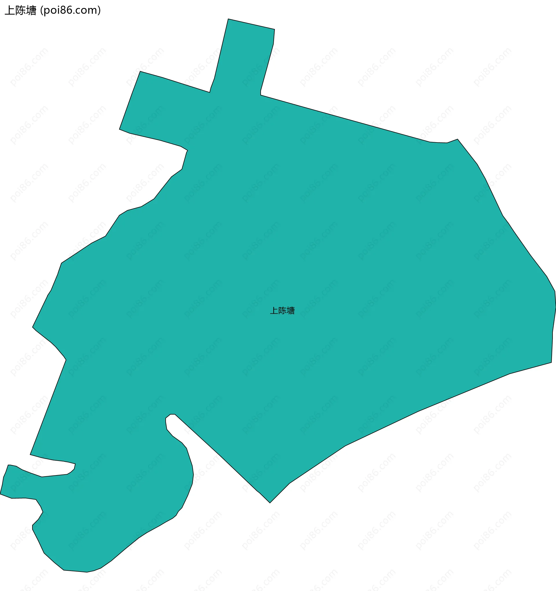 上陈塘边界地图